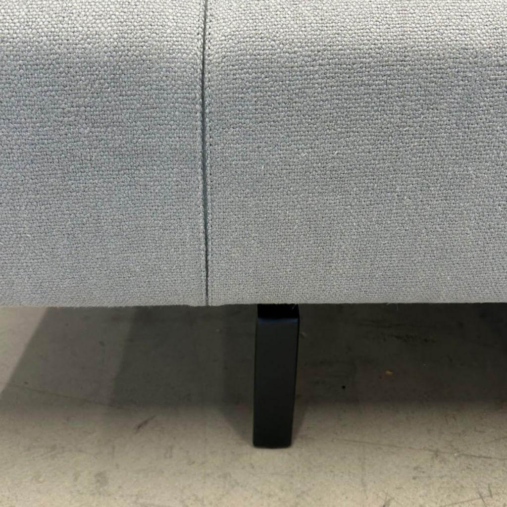 Walter Knoll - Ecksofa Muud Stoff Puro Silver Grau Gestell Matt Schwarz Pulverbeschichtet Inkl. Schwenkfunktion - 2