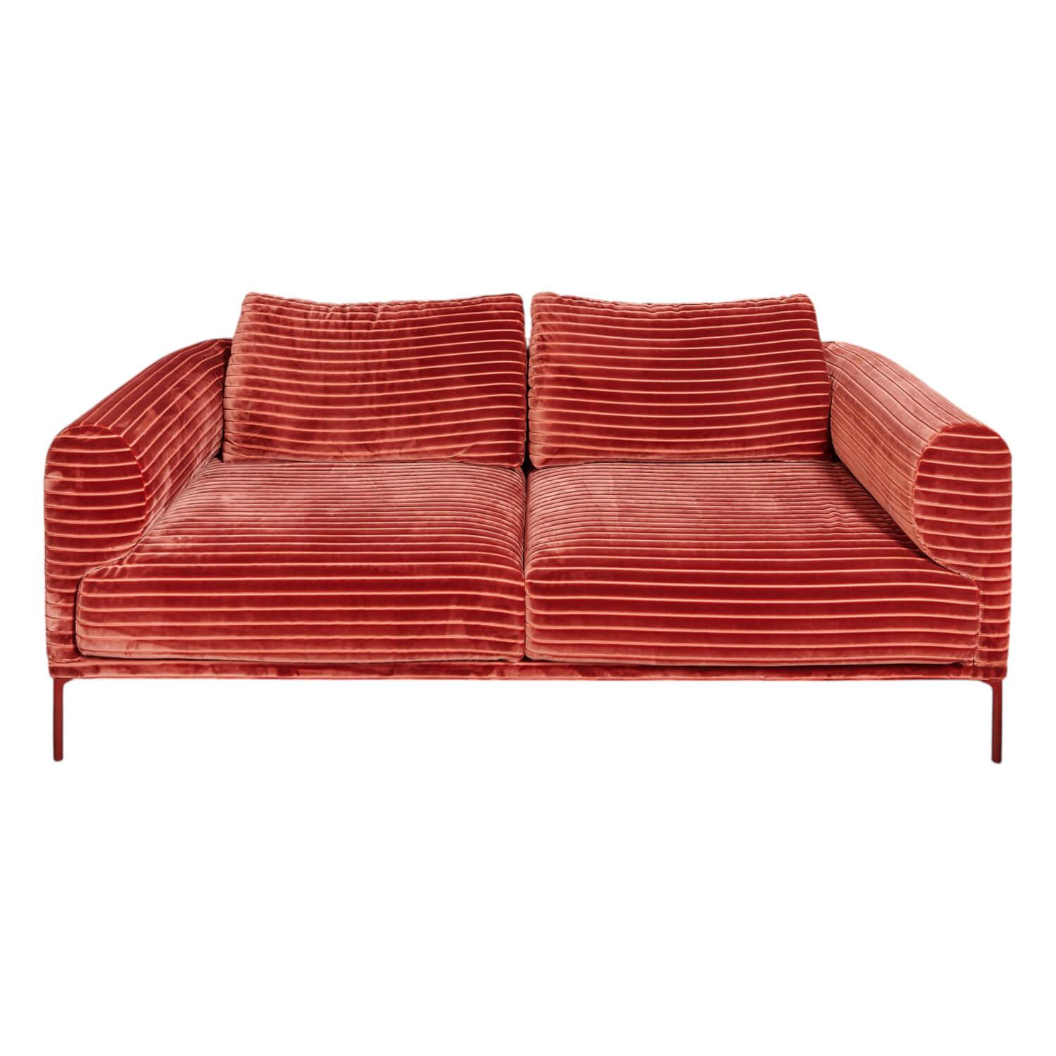 IP Design - Sofa Loop 2/75 Stoff Glory IP1791-262 Rot Füße Rot - 1