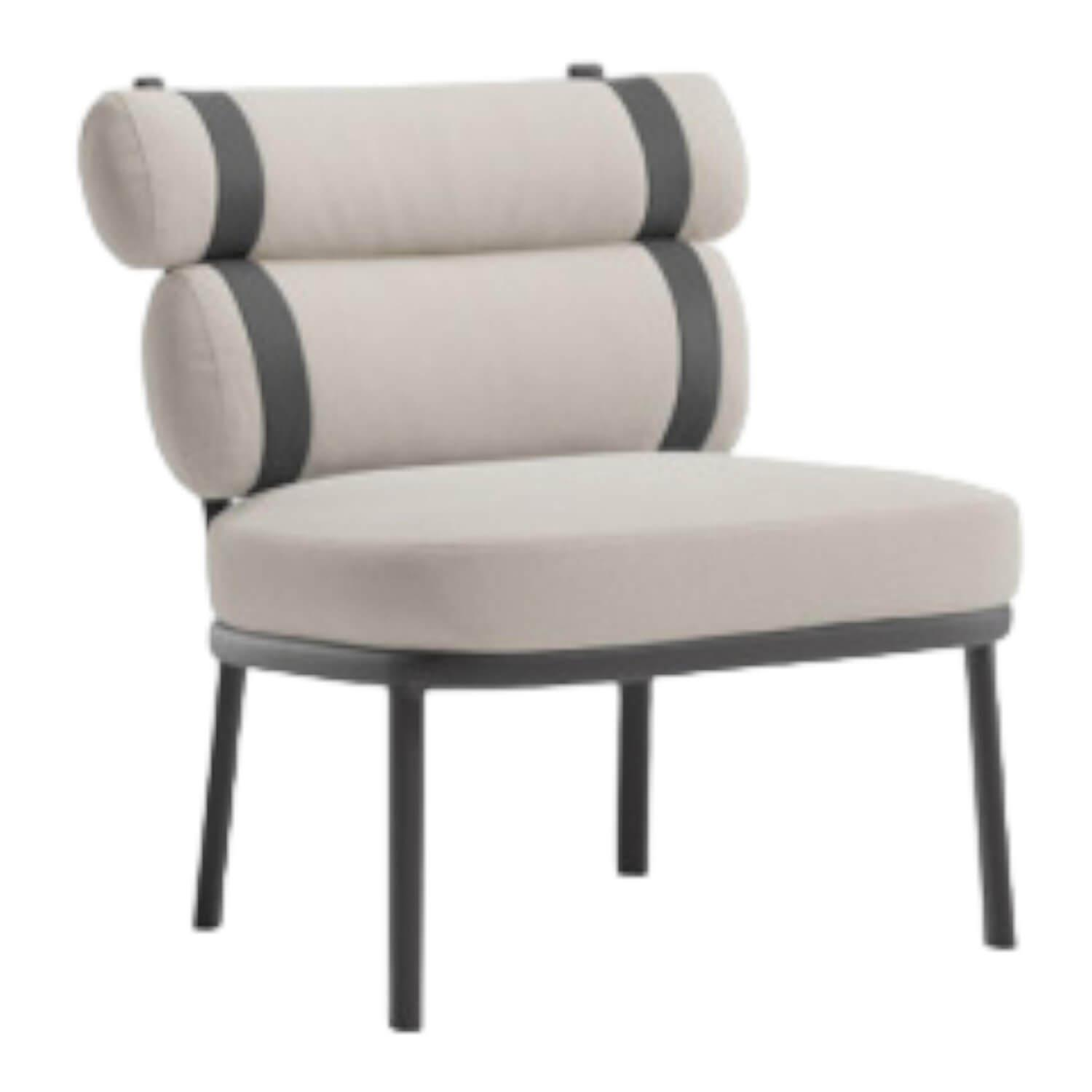 Outdoor-Sessel Roll Stoff Laminiert Farbe Fog Gestell Aluminium