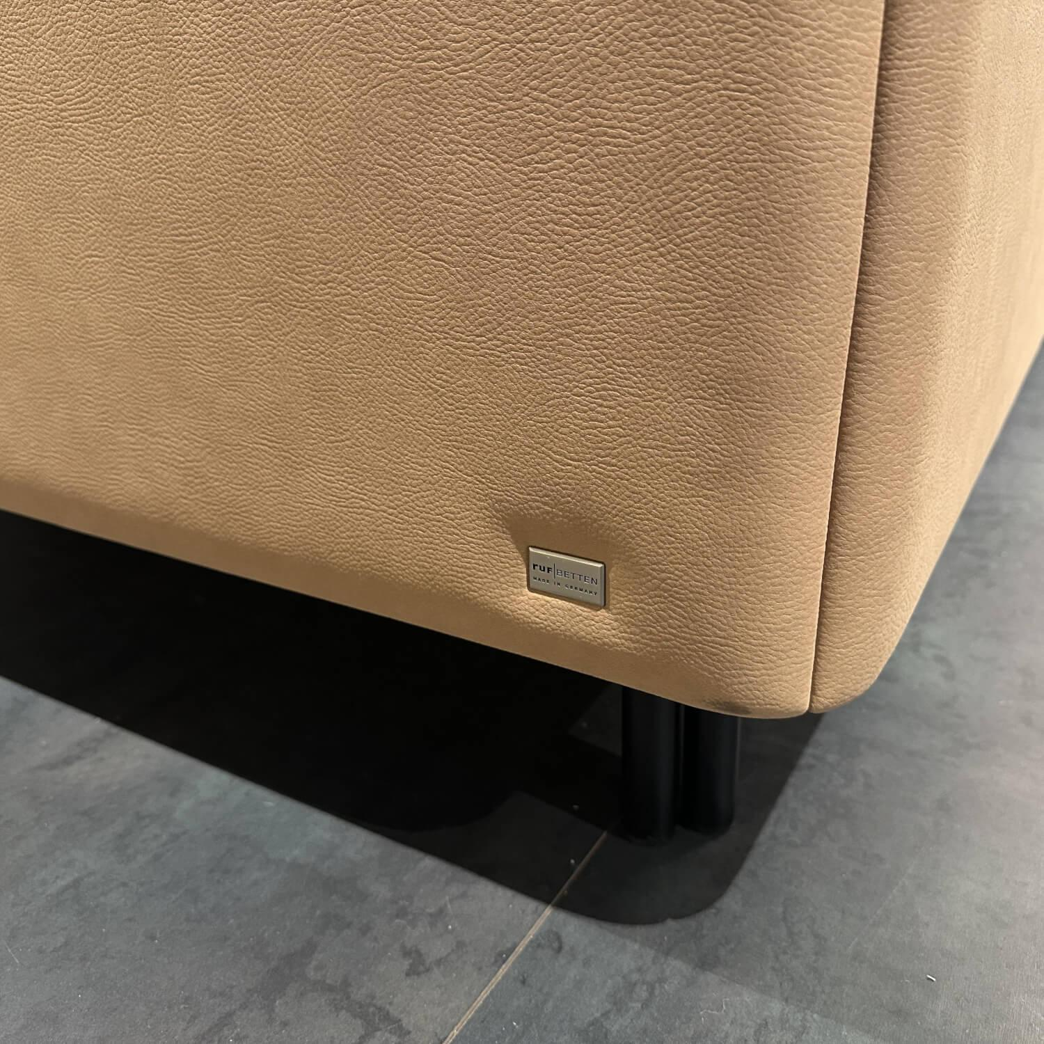 RUF Betten - Polsterbett Casa Stoff 09229 Braun Füße Schwarz - 7