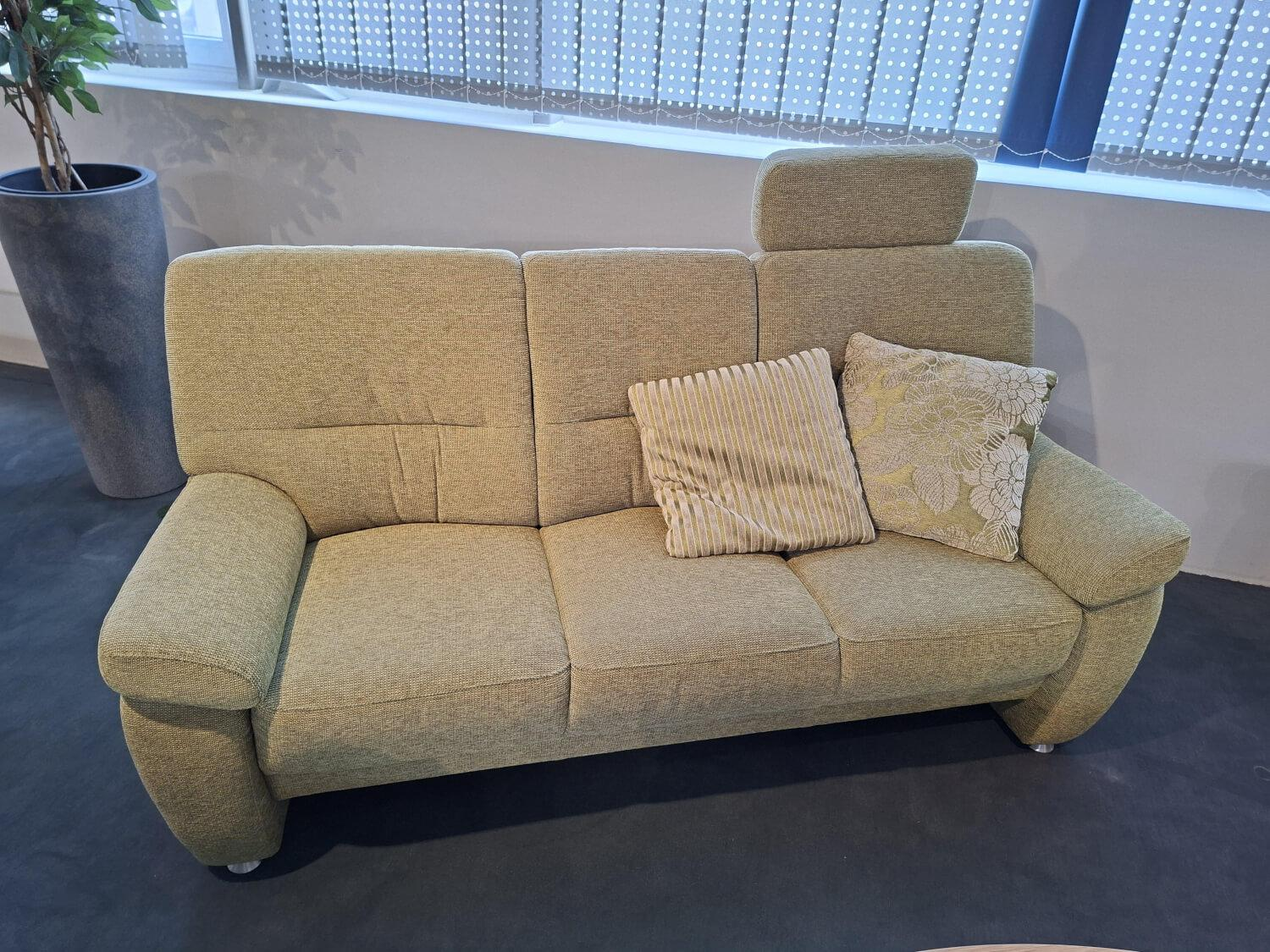 Arco - Garnitur Amberg Stoff Q2 Uni Limette 5620.137 Grün 2 Sofas 1 Sessel - 2