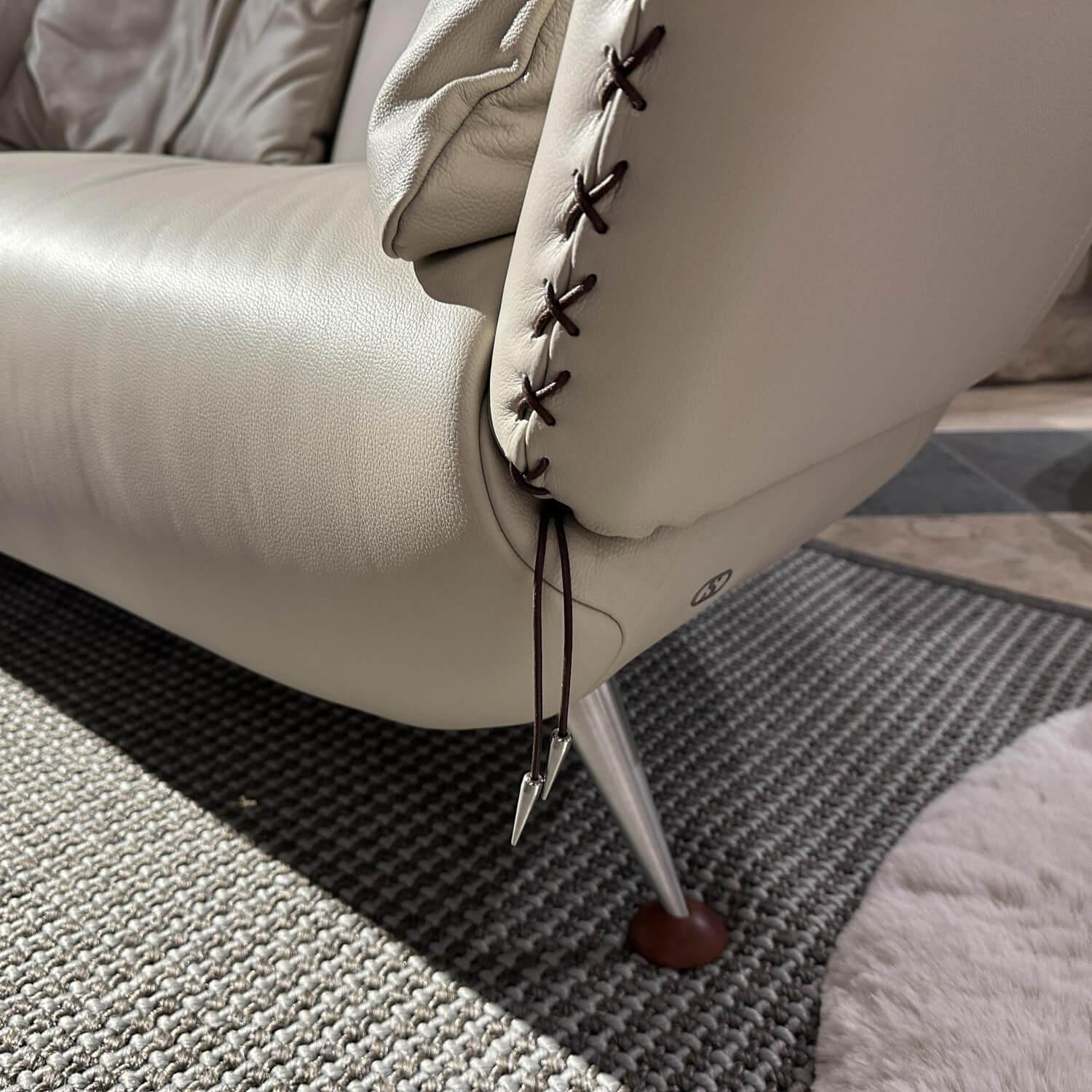 De Sede - Wohnlandschaft DS-0102/29 Bezug Leder 24 Select 15 Kit Fuß B Hochglanz Verchromt - 4