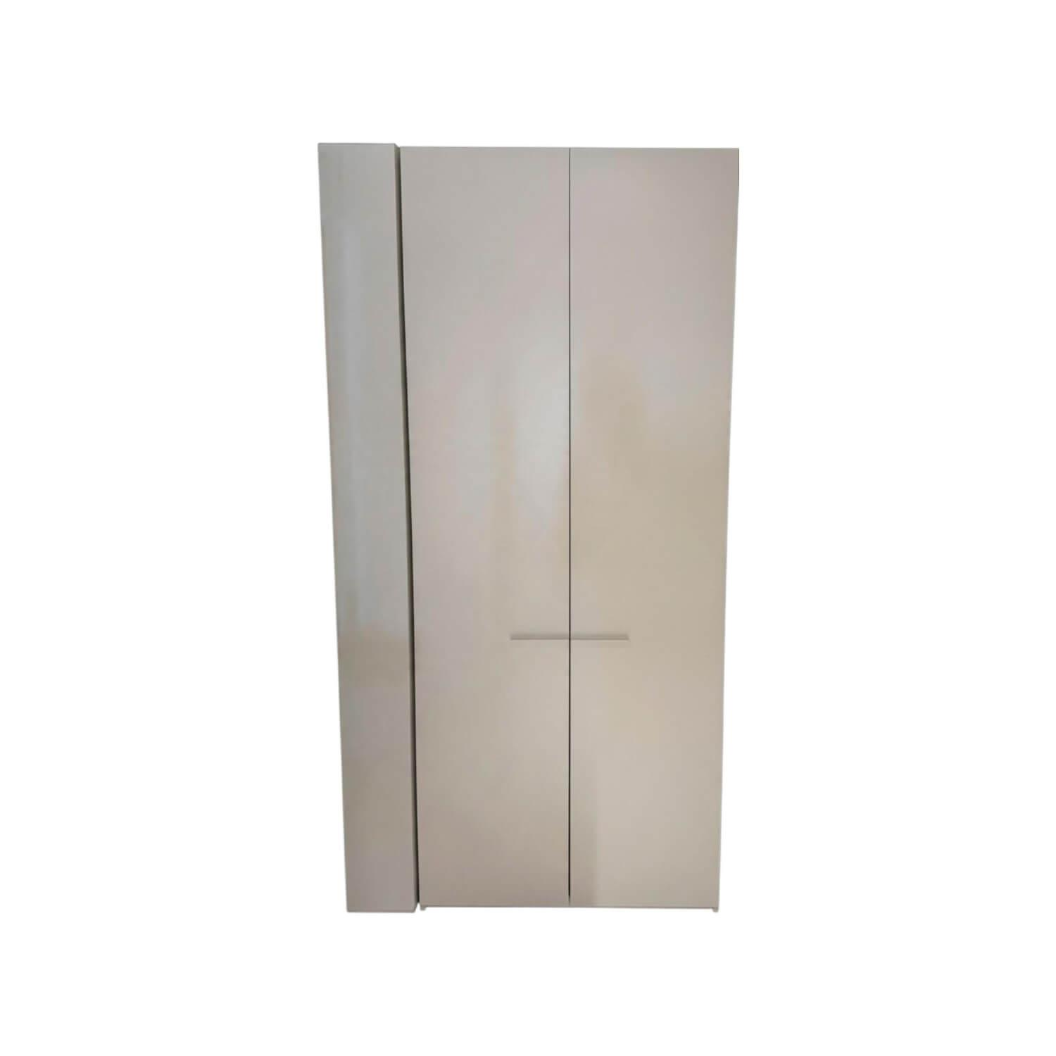 Kettnaker - Kleiderschrank Alea Lack Weiß Griffe Horizontal Weiß Matt - 1
