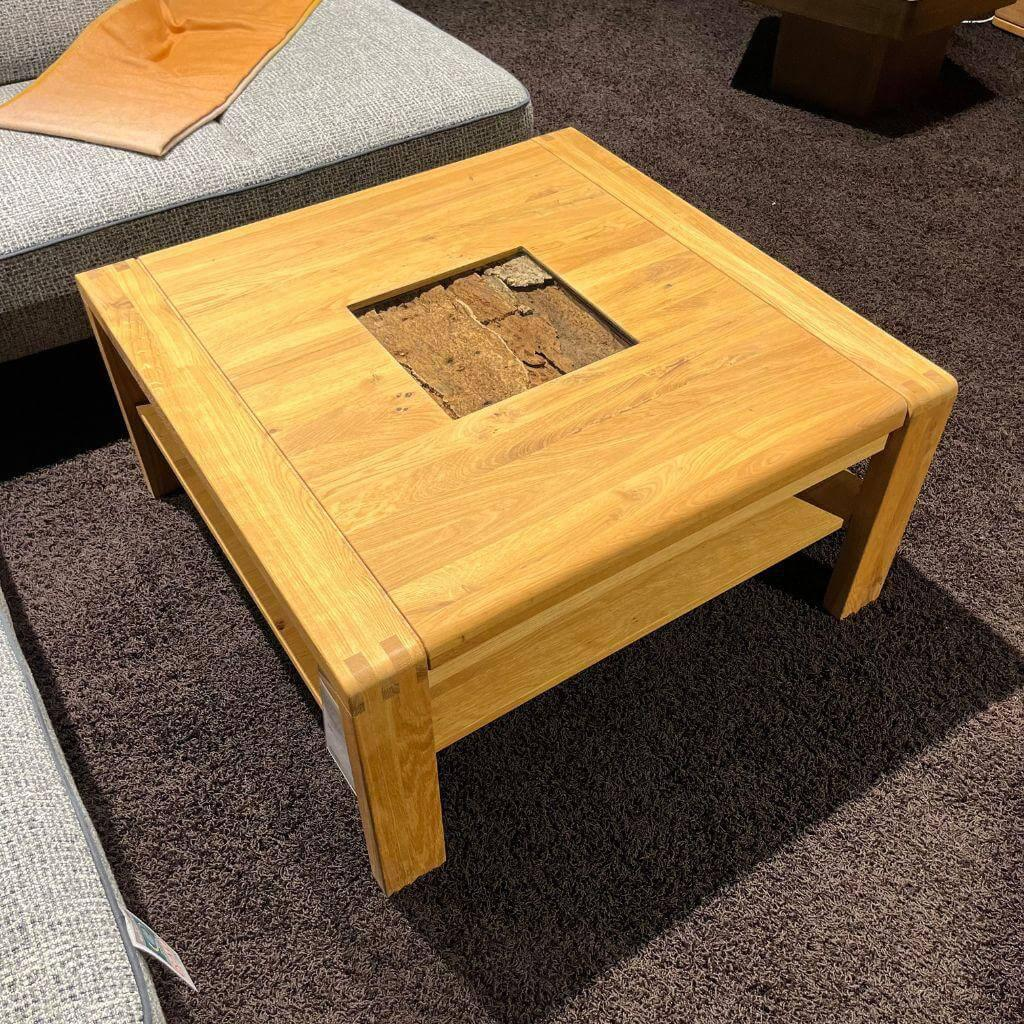 Natura - Couchtisch Cartago Soft Wildeiche Massiv Geölt Tischlerplatte Furniert Mit Korkeinlage - 2