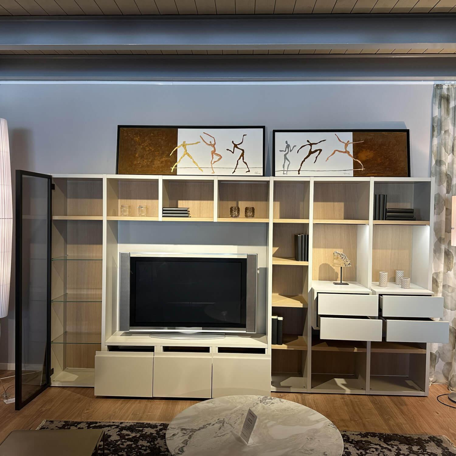 Morassutti - Bücherwand Lack Holz Weiß - 3