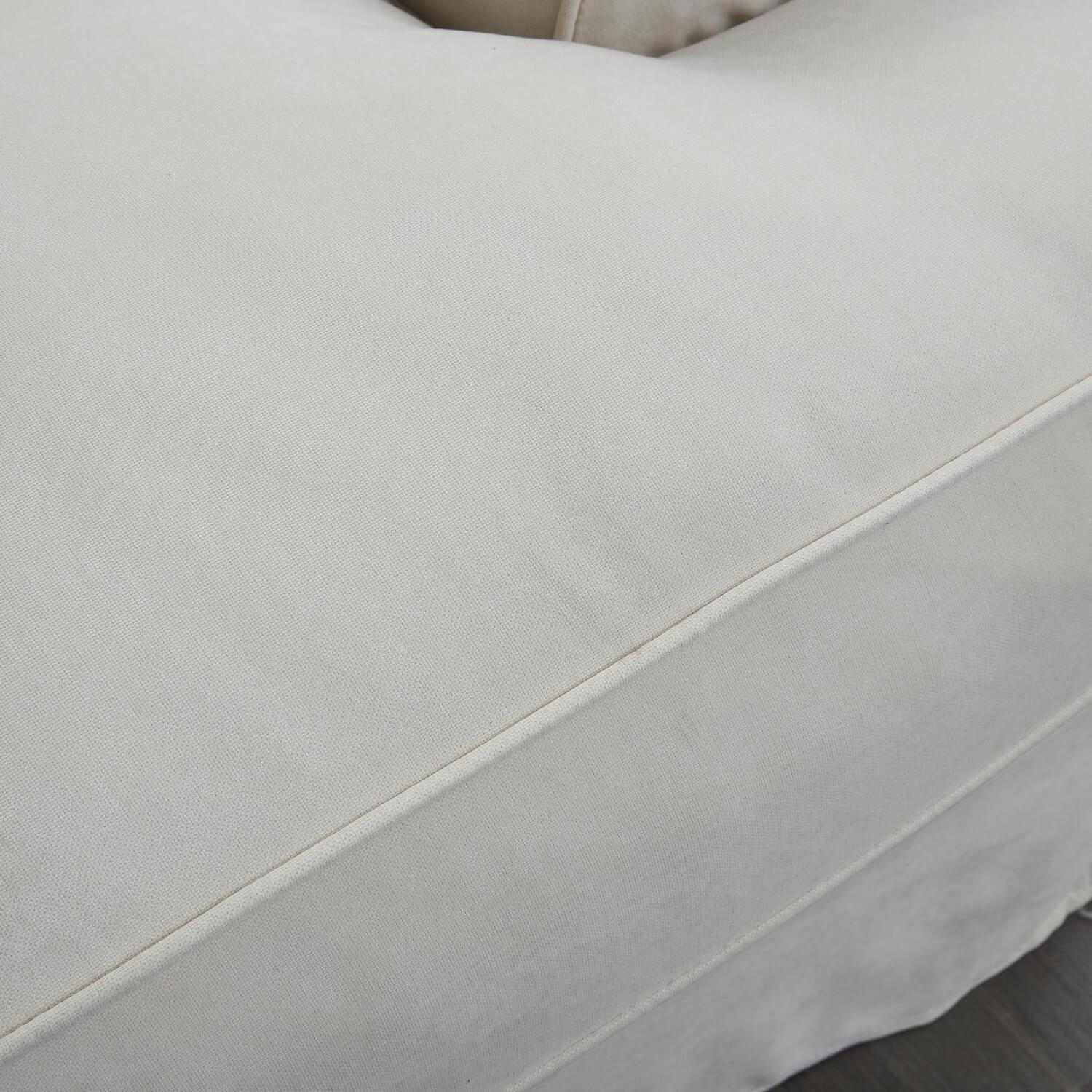 Max Winzer - Sofa Fabric Cream White Frame Wood Feet Covered with Fabric - 10