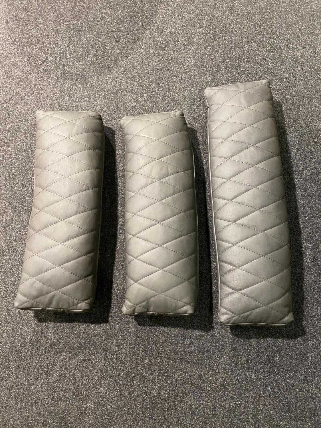 Musterring - Ecksofa MR 270 Leder 60 Cloudy Schiefer Grau mit Kopfstütze und 5 Kissen - 23
