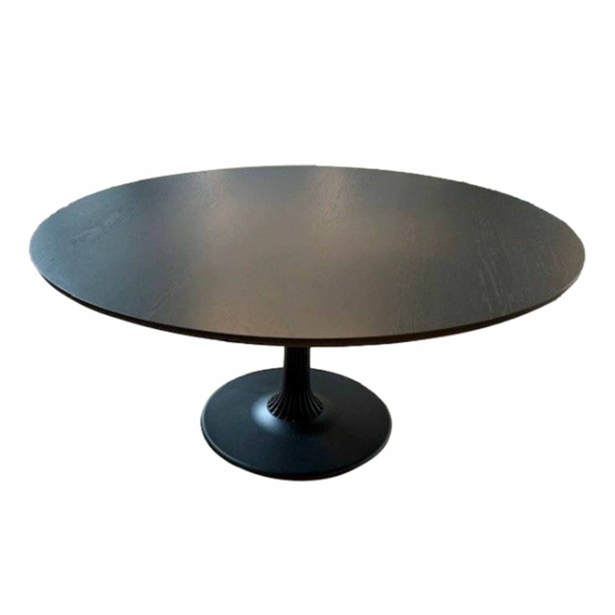 Arco - Esstisch Joist Round 1 Platte Eiche Massiv Carbon 1301 Lackiert Schwarz - 1