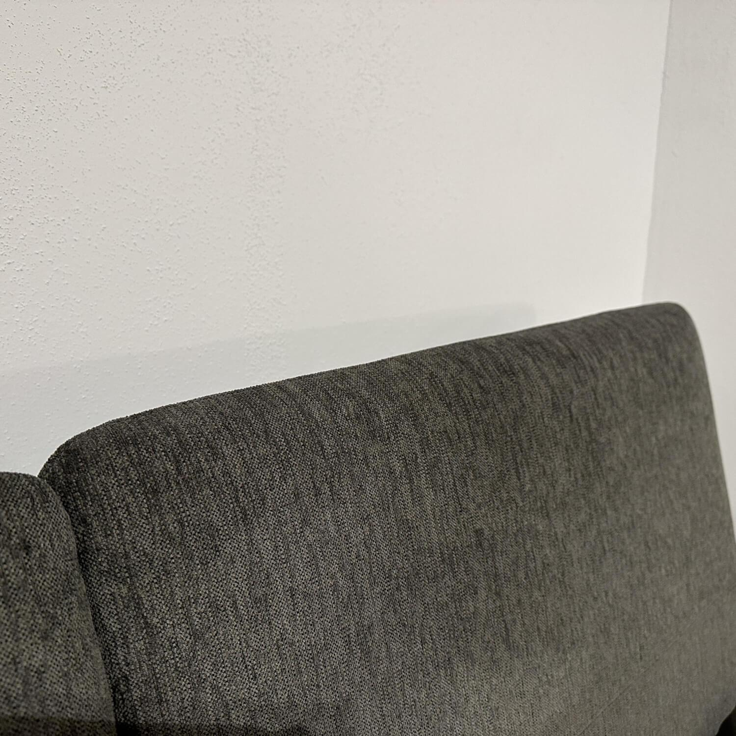 Brühl - Ecksofa Roro Medium Stoff 3249 96 Grau Mit Drehsitz Links Fuß Metall Verchromt - 4