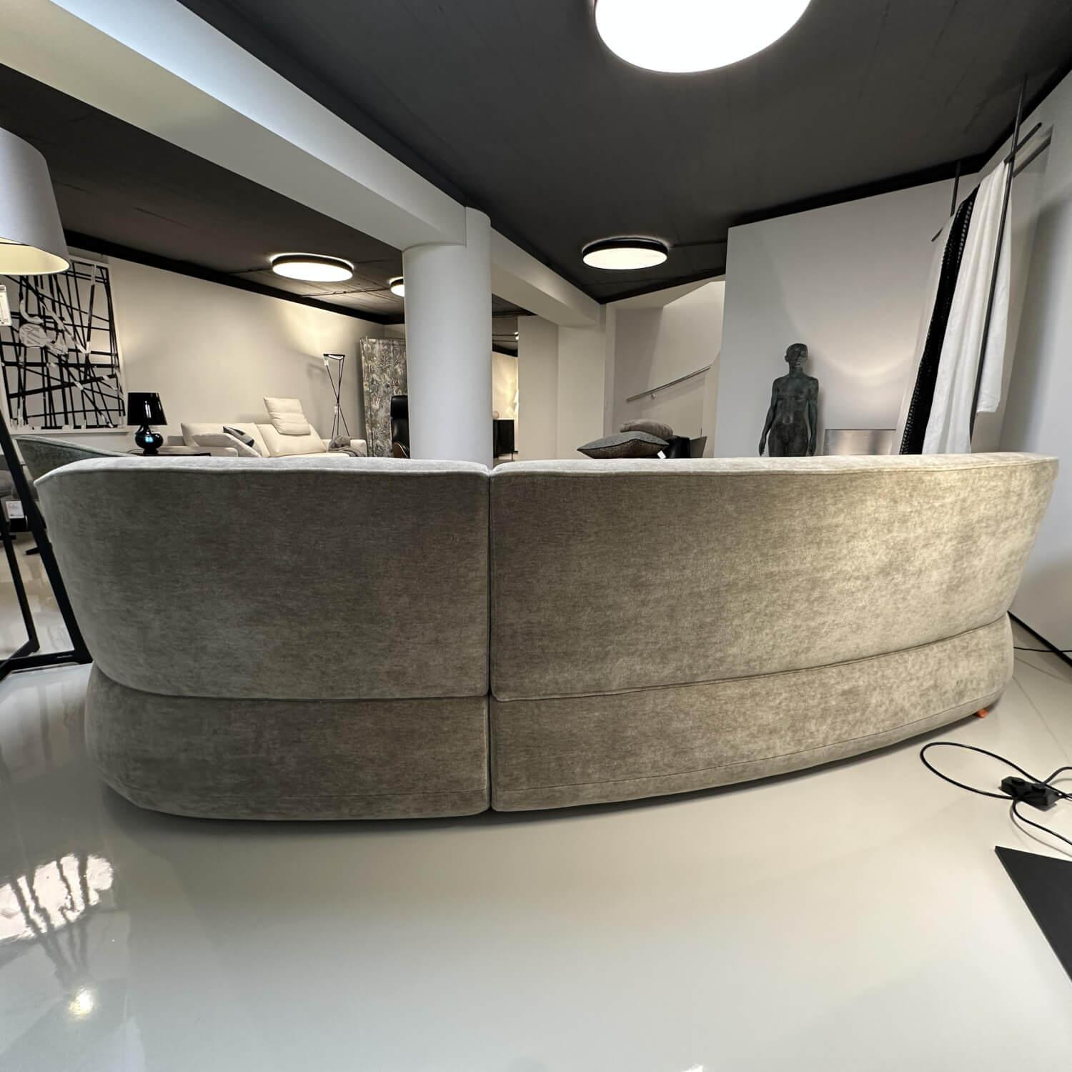 Bielefelder Werkstätten - Sofa Nimbo Stoff Savoy BW 1792-323 Taupe mit 3 Kissen - 6