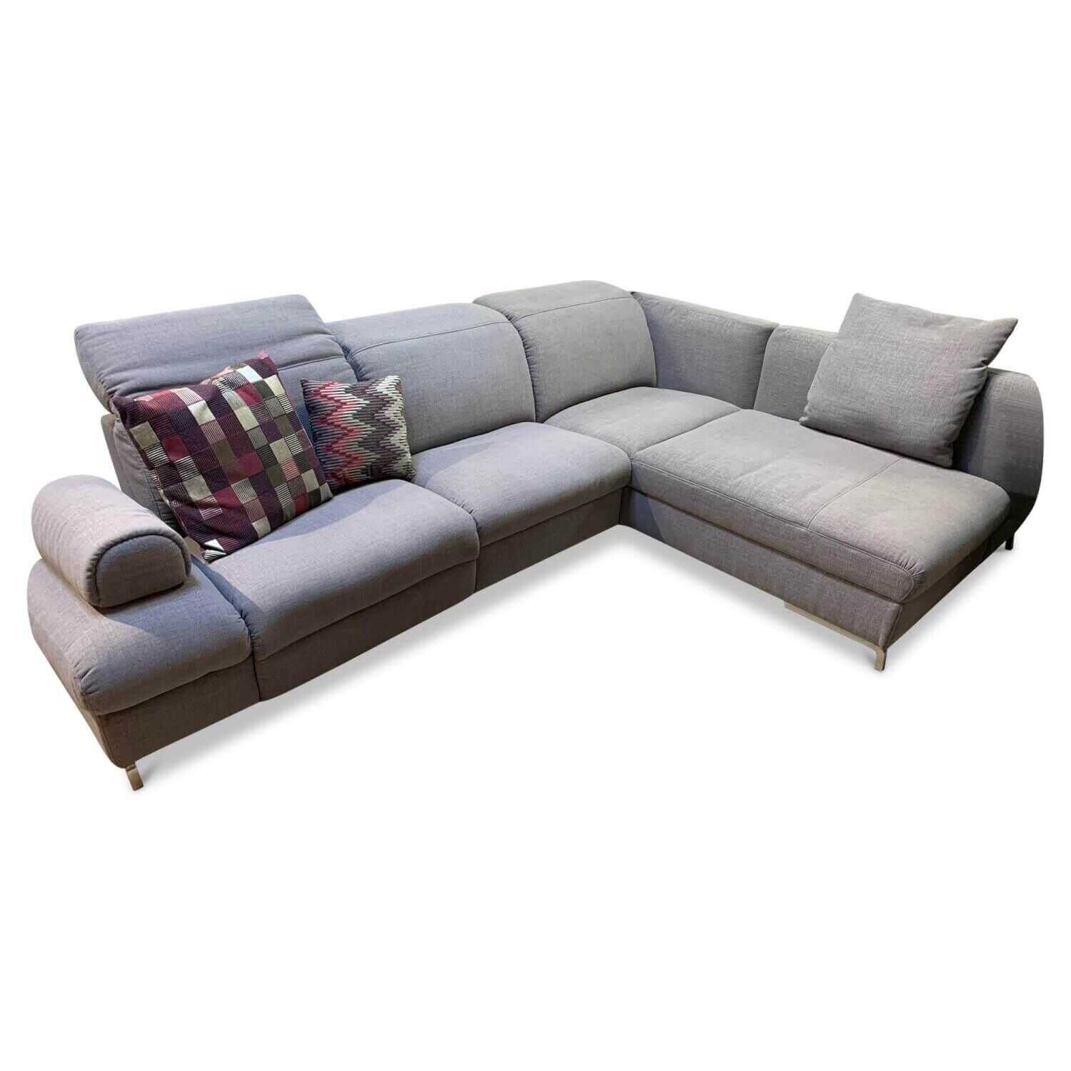 himolla-ecksofa-1612-stoff-aqua-clean-rauch-grau-mit-4-kissen-e0587164027c himolla - Ecksofa 1612 Stoff Aqua Clean Rauch Grau mit 4 Kissen - 1