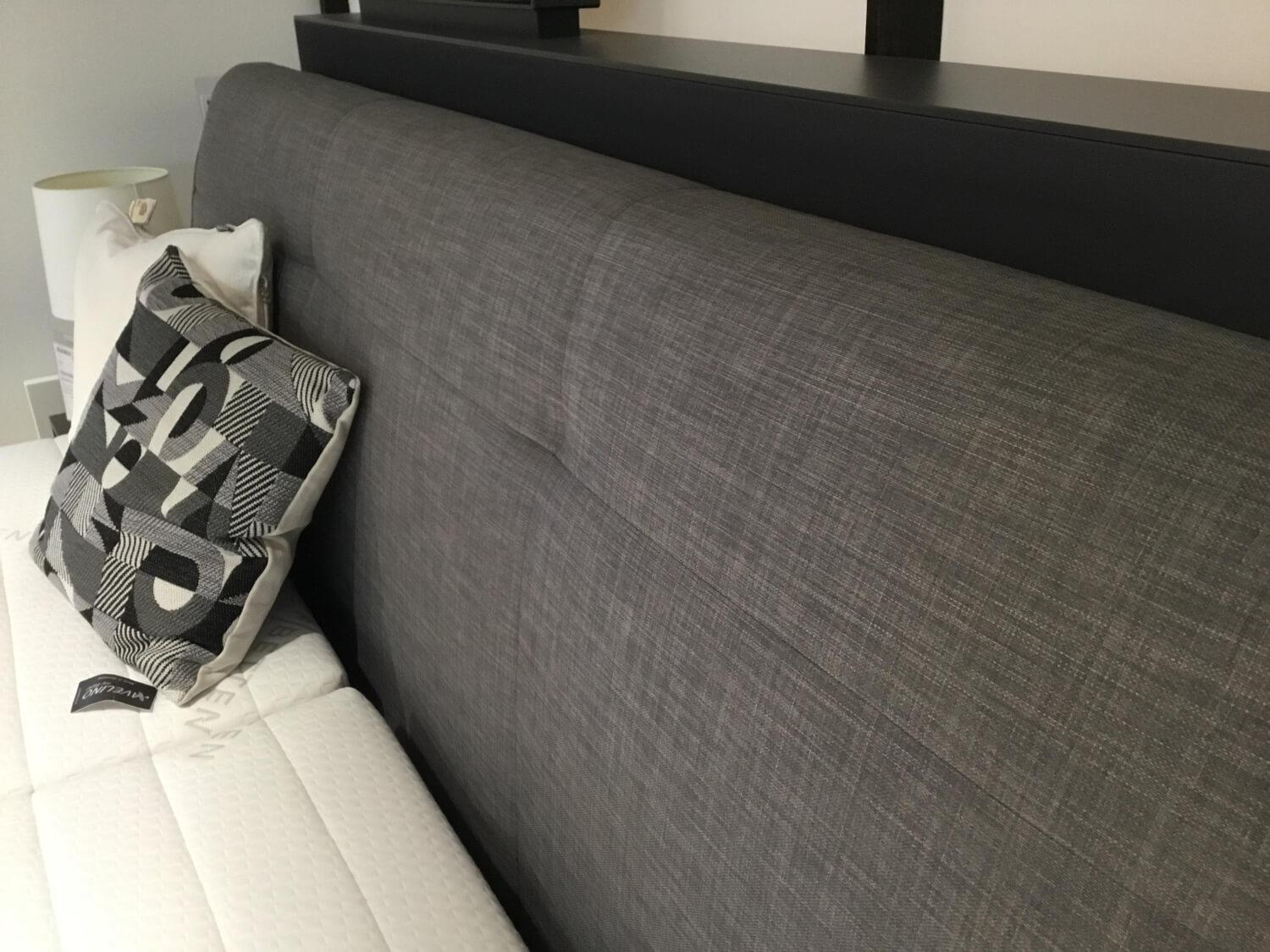 RUF Betten - Boxspringbett Minerva 47640 Stoff 06324 Grau Füße Metall Schwarz Mit Motorischer Verstellung - 2