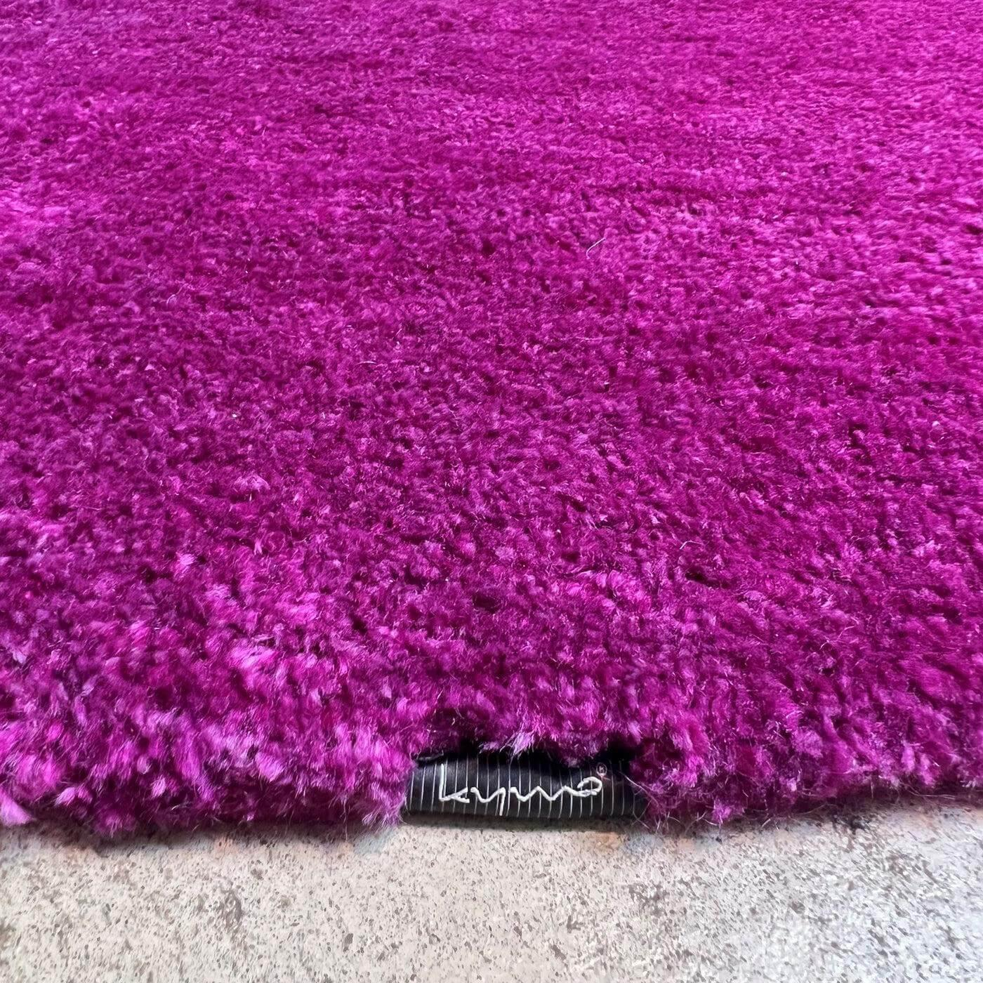 Kymo - Teppich The Finest Mohair Wolle Dark Purple Violett 200x200 - 4