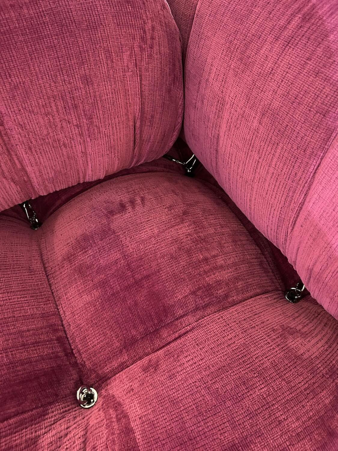 B&B Italia - Sessel CamaLeonda Stoff Chenille Pink Inklusive Hocker - 4