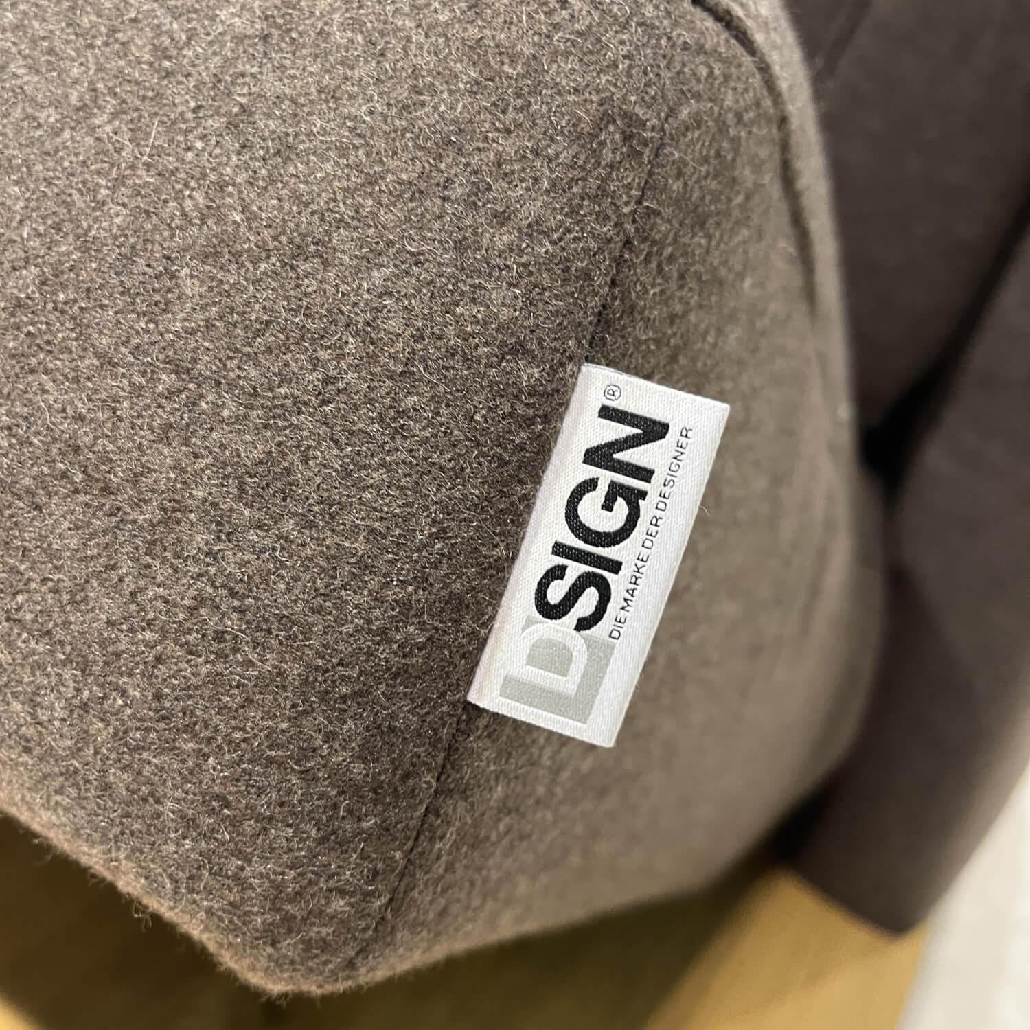 Koinor - Sofa 2,5-Sitzig DSIGN Asetto 2604 R Stoff 16 Loden 89 Alu Schwertkufe Poliert - 7