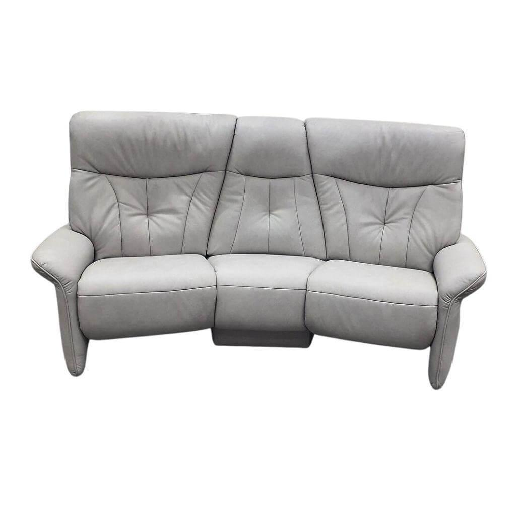 himolla - Sofa 4464 Leder Eleganza Koala Grau Füße Metall Anthrazit Inkl. Elektrischer Kopfteilverstellung - 1