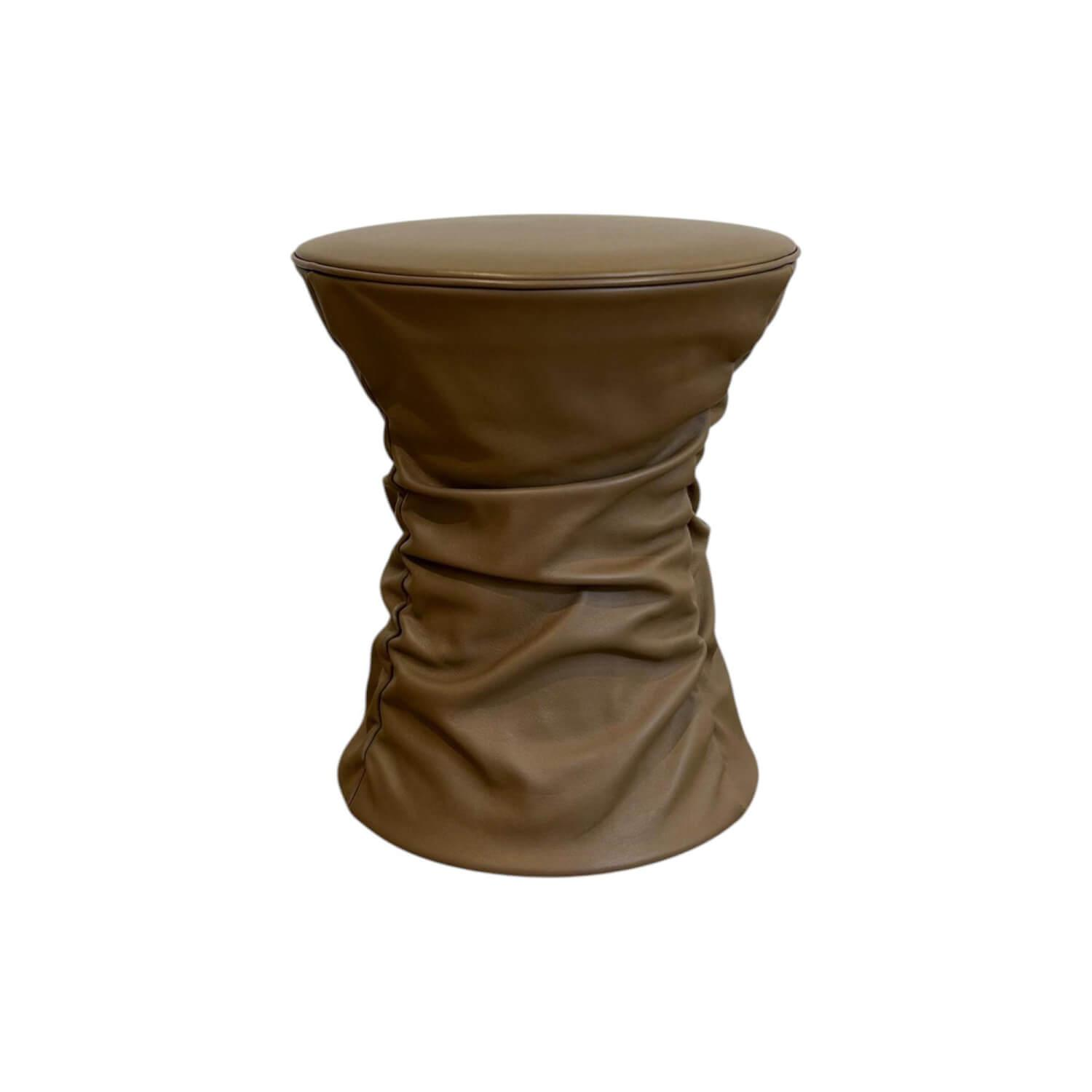 Walter Knoll - Hocker Bellows 222 H1 Leder Elen Fango Braun Gestell Holzkonstruktion Mit Gasfeder Höhenverstellbar - 1