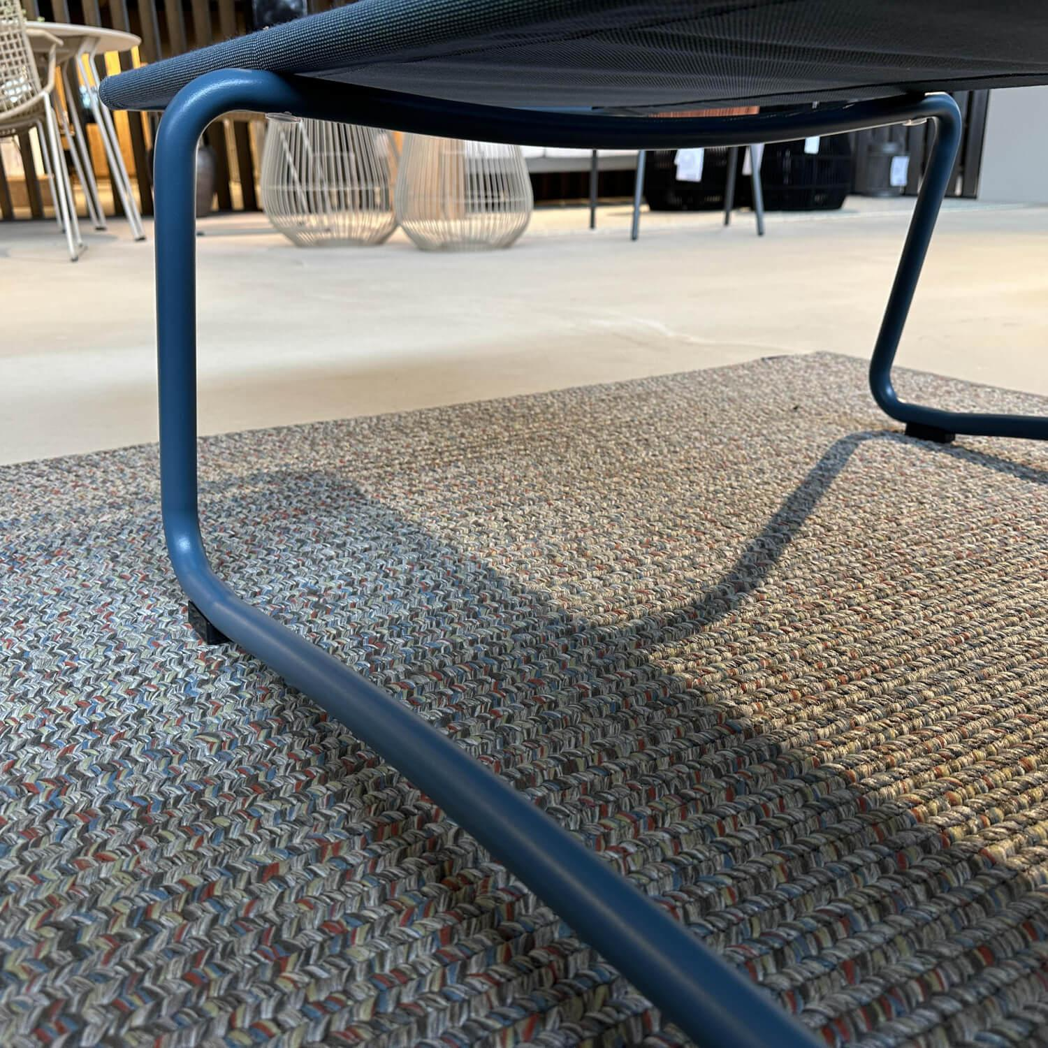 Weishäupl - Sonnenliege Balcony Bespannung Batyline Eden Grünblau Meliert Gestell Edelstahl Rauchblau Pulverbeschichtet - 6