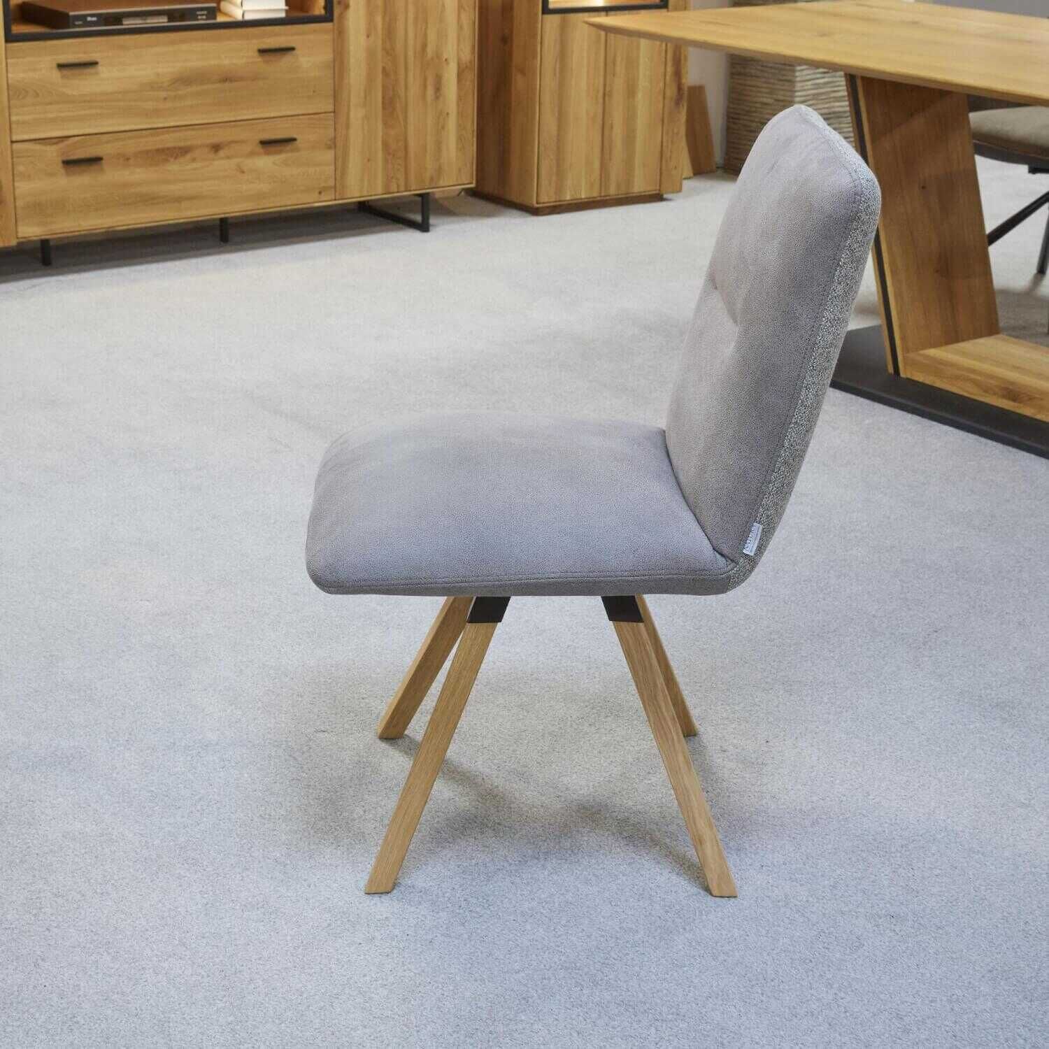 Natura - 6er-Stuhlgruppe 2 Mit Armlehne 4 Ohne Armlehne Stoffkombinationn Fiesta Grau - 12