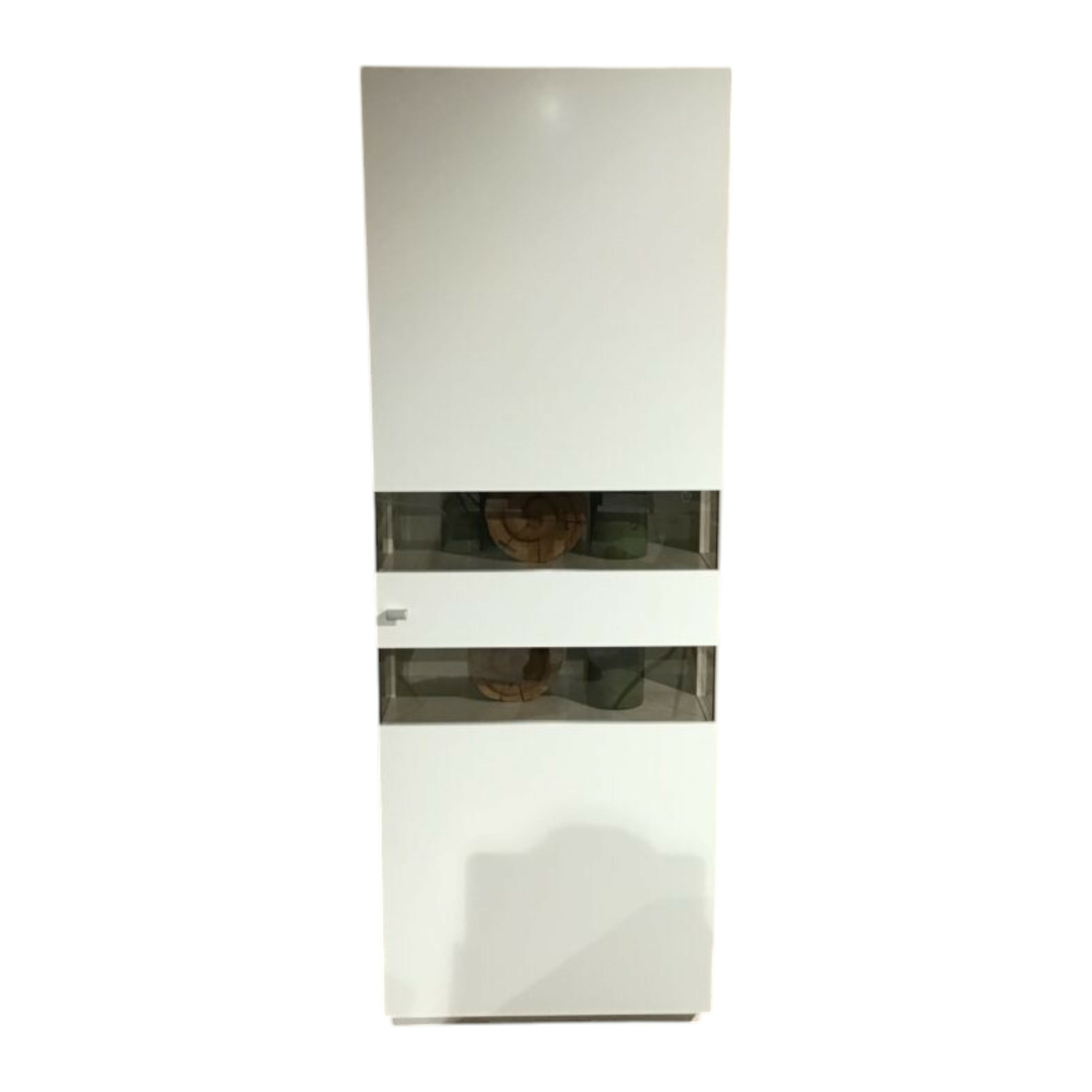 Wöstmann - Zeilenschrank Korpus Lack Bianco Weiß Front Glas - 1
