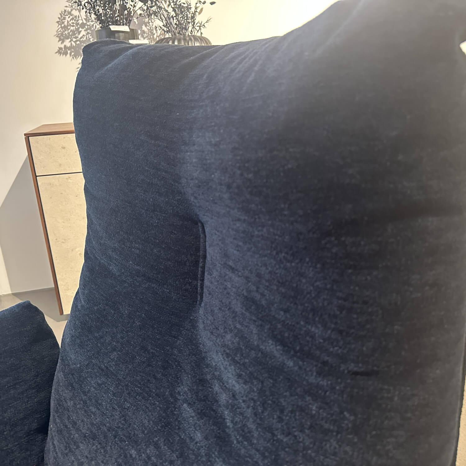 COR - Sessel Cordia Lounge Stoff 8146 Blau Violett 4 Fuß Gestell Aluminium Poliert Inklusive Hocker - 3