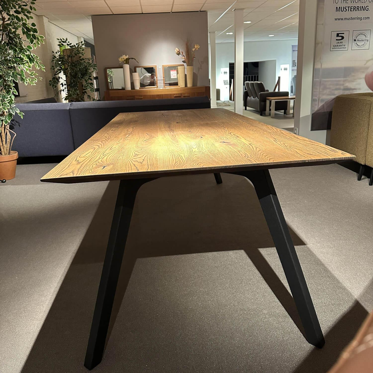 Nouvion - Esstisch Nouvio Platte Eiche 631 Füße Holz Schwarz - 7