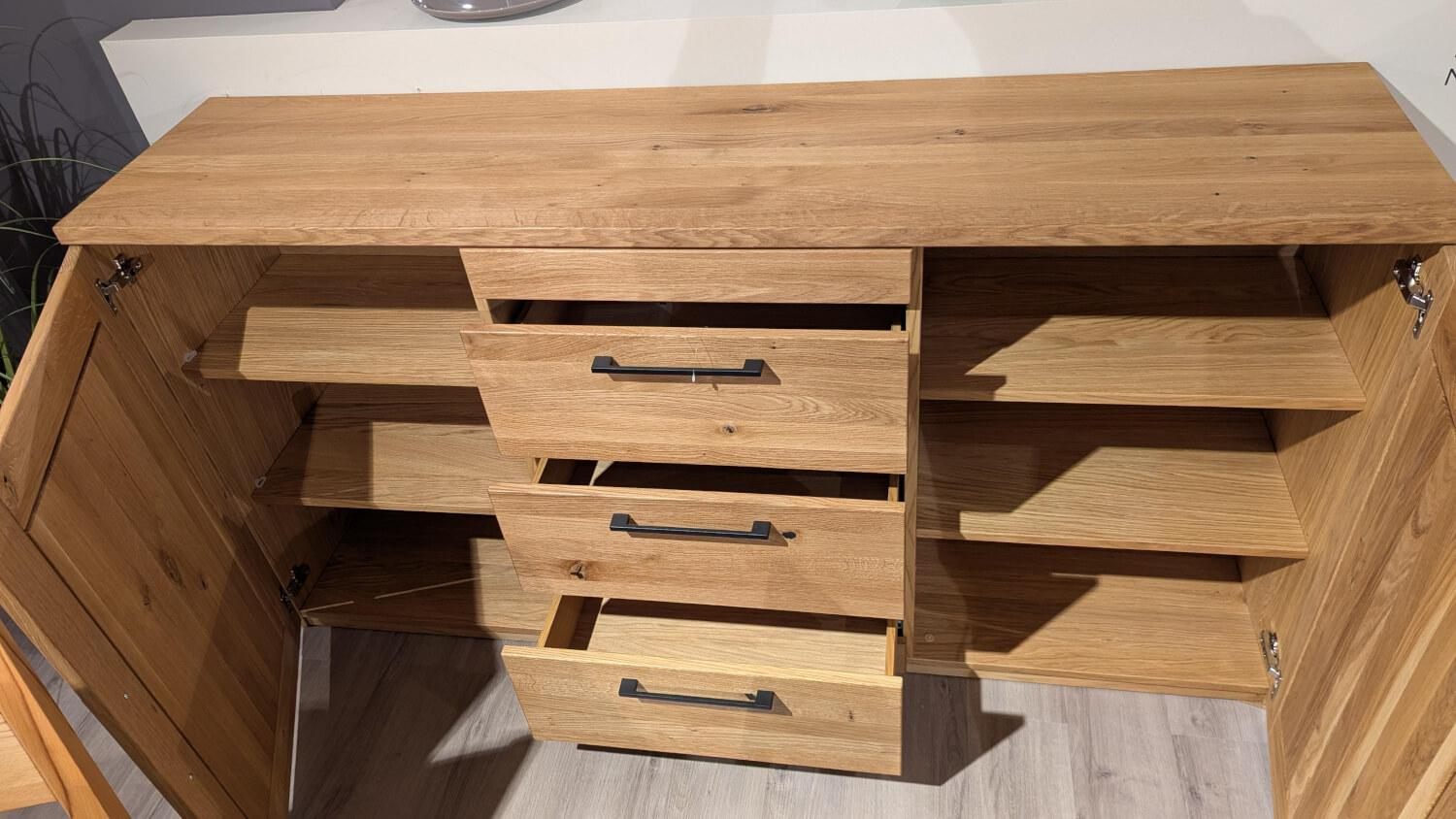 Niehoff - Sideboard Newcastle Charakter-Eiche Leicht Gebürstet Geölt - 4