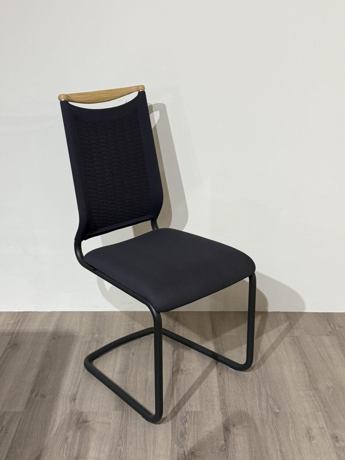 Venjakob - 6er-Stuhlset Lilli Stoff FH Basalt Anthrazit Füße Schwarz - 2