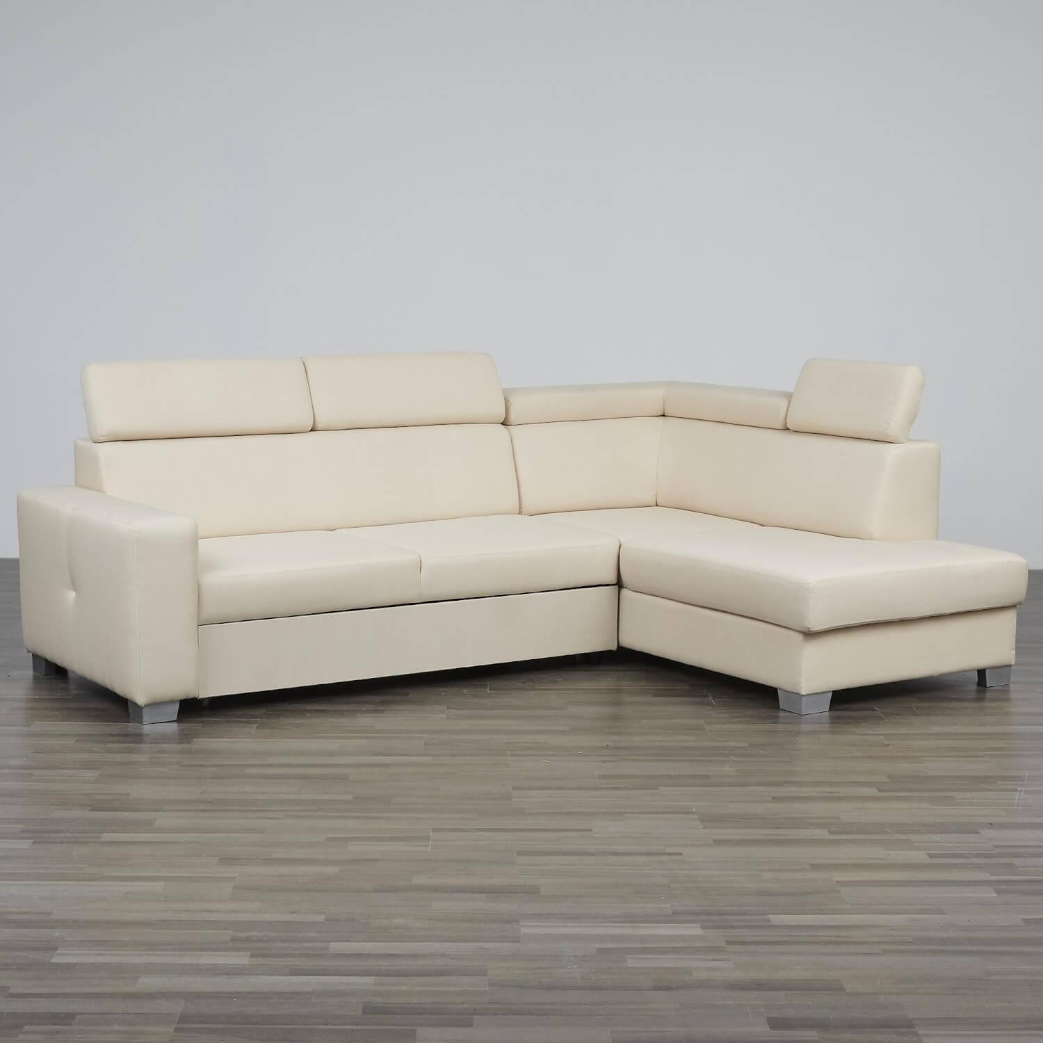 Max Winzer - Eckgarnitur DiscMit Stauraum Und Sitztiefenverstellung Stoff Beige Gestell Silber - 16