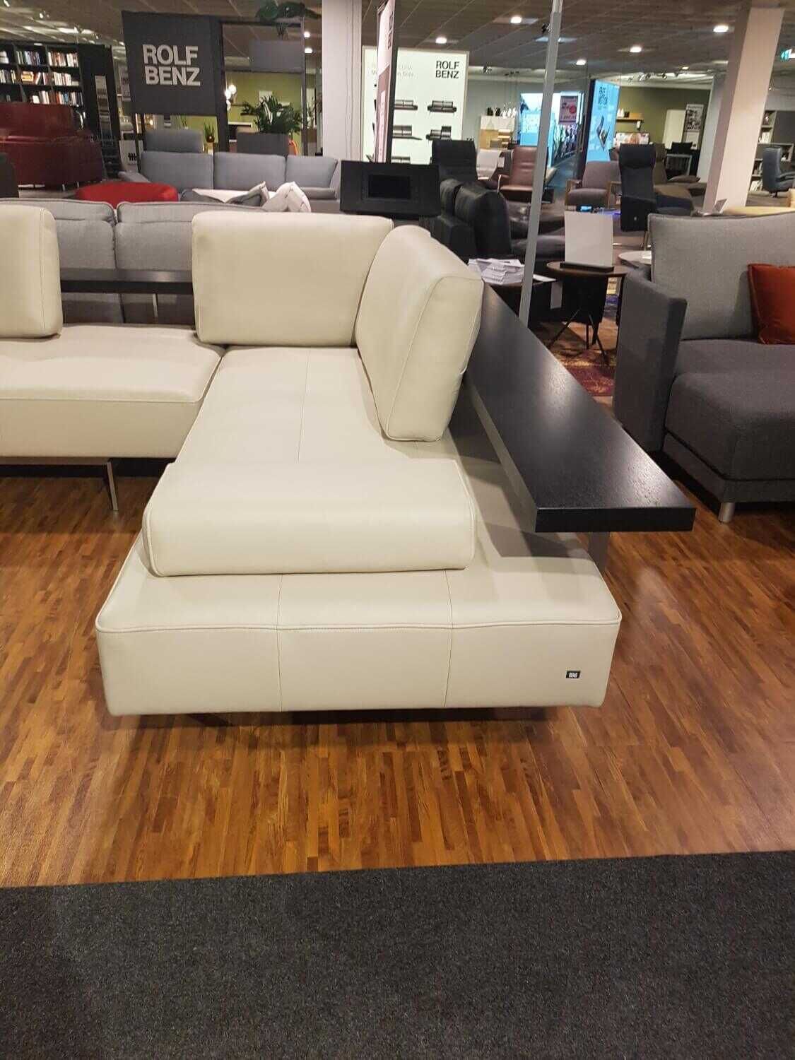 Rolf Benz - Ecksofa Dono Nappaleder Grau Beige Sonderedition - 5