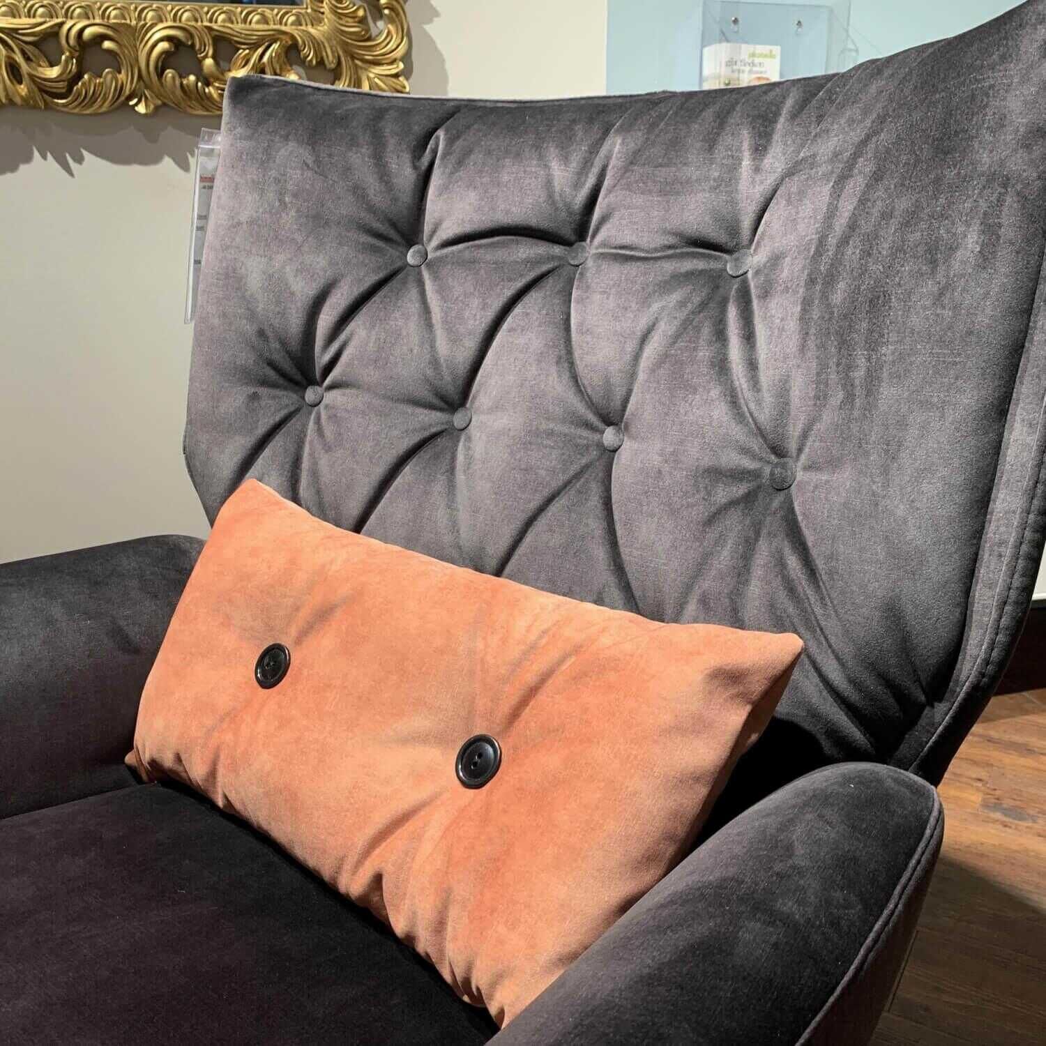 Comfort Republic - Drehsessel Maximilian DB Stoff Ispra Anthrazit mit Hocker - 5