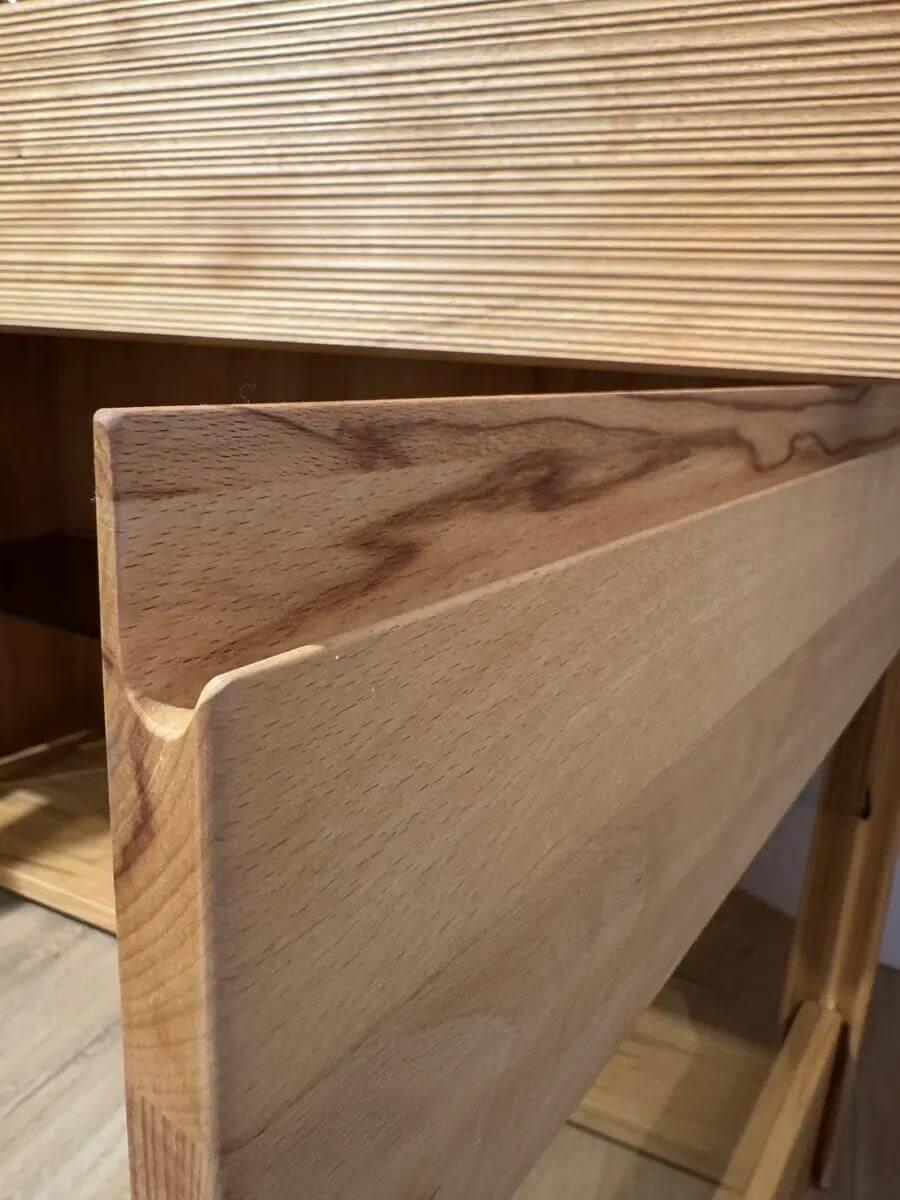 Decker - Highboard Nura Eiche Absetzung Glas Schwarz - 3