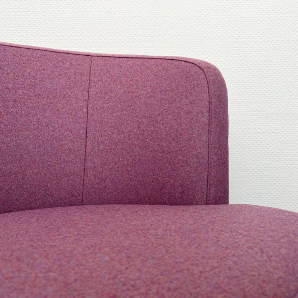 Signet - Sofa Sue Stoff Lana Flieder Violett Untergestell Buche Schwarz Lackiert - 4
