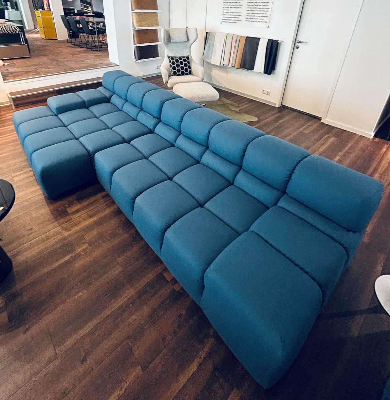 B&B Italia - Ecksofa Tufty Time Stoff Sidro Cat. Super Petrol - 4