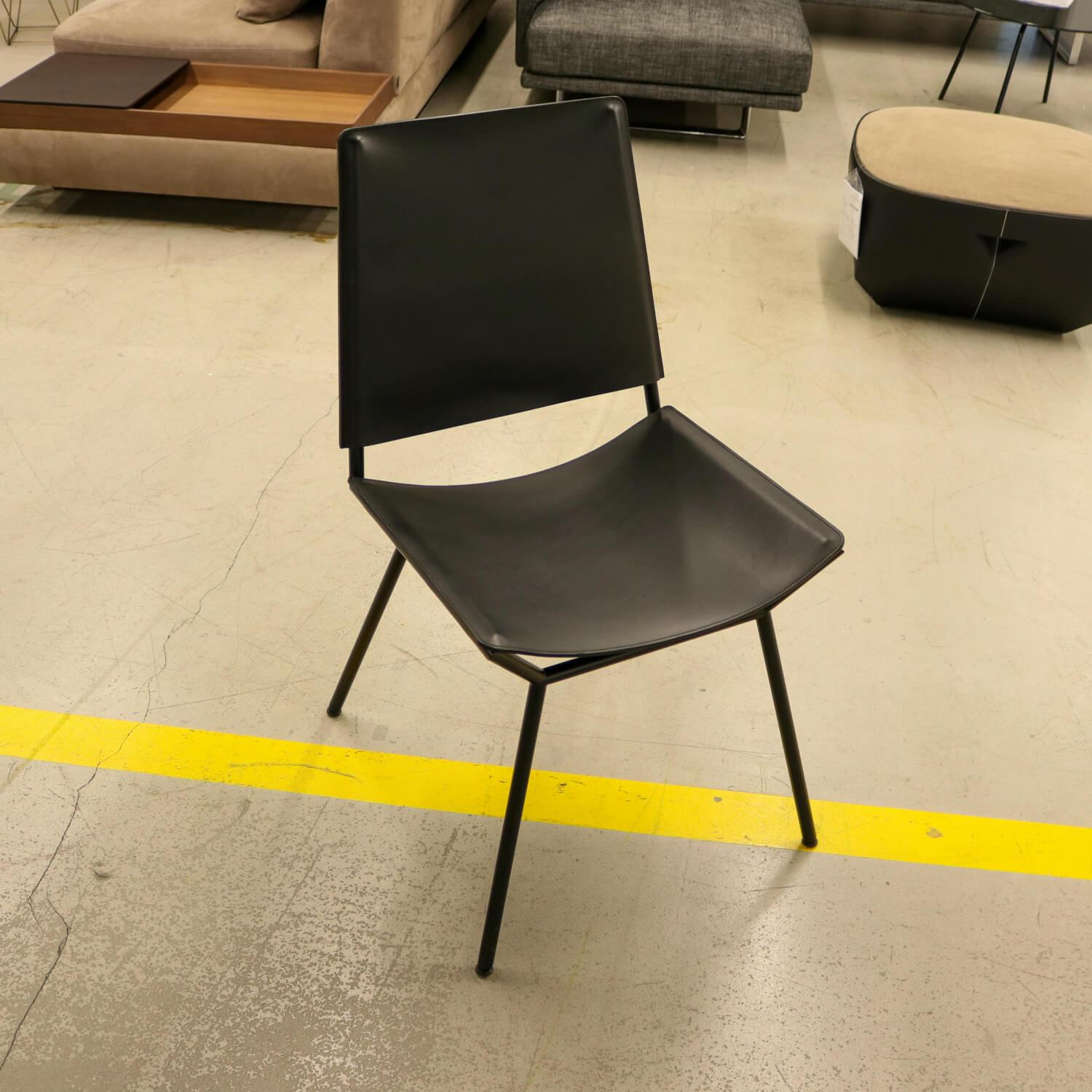 Walter Knoll - 2-er Stuhlgruppe Aisuu 1220 Sattelleder Saddle Black Füße Pulverbeschichtet Schwarz - 4