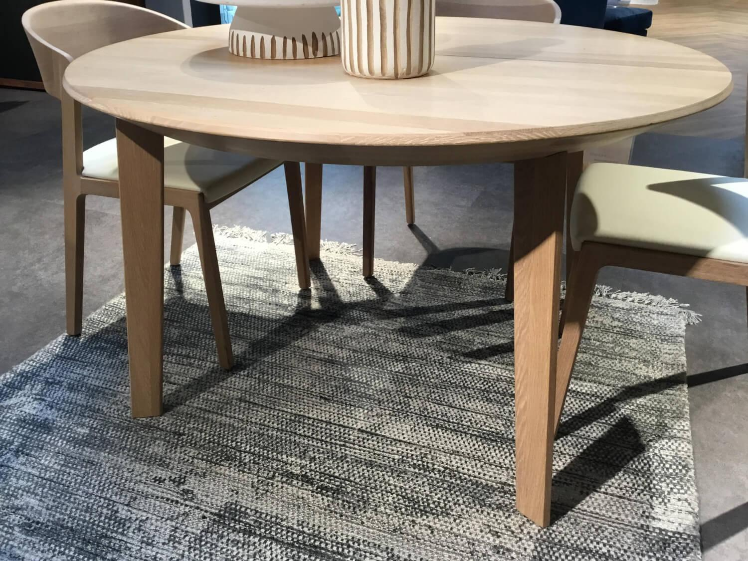 Team 7 - Esstisch Miro TKMIK136 Eiche Naturöl Weiß Mit Auszug - 4