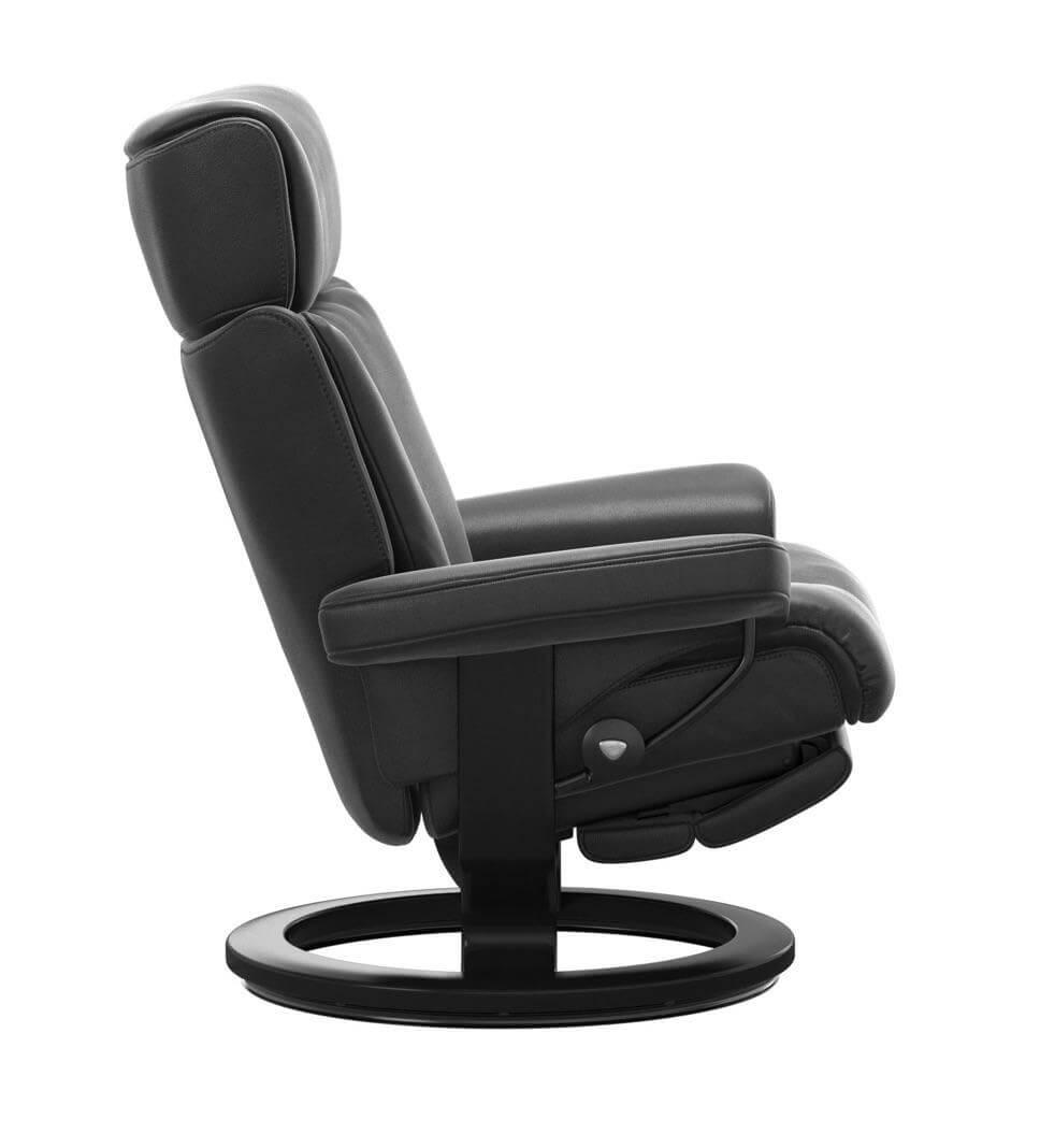 Stressless - Sessel Magic M Classi Mit LegComfort Akku 1144716 Leder Color Cori 70 Blue Blau Holz Schwarz - 2