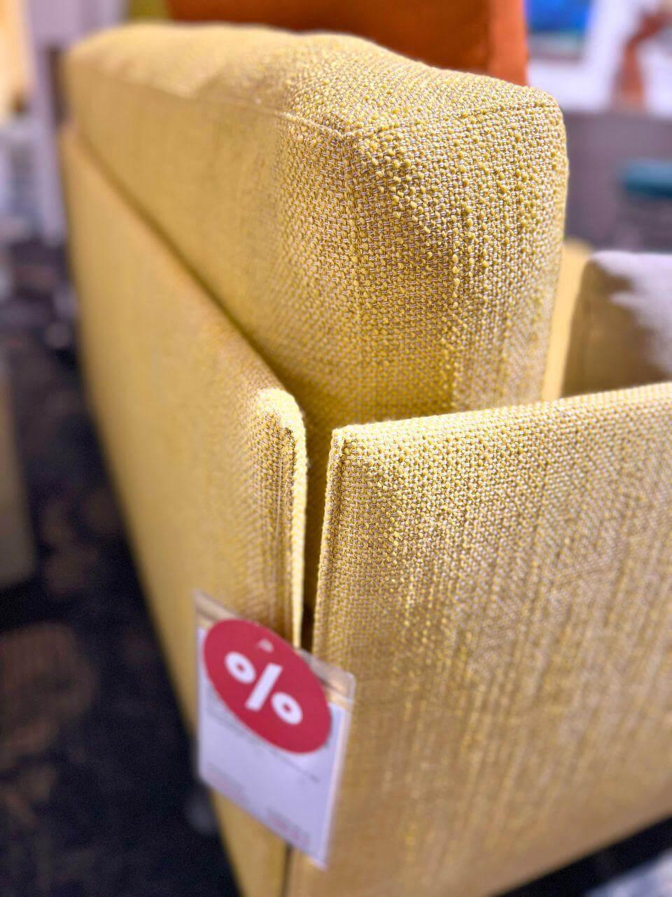 Vitra - Sofa Anagram Sonderstoff Corsaro Raps Melange Gelb Untergestell Basic Dark Anthrazit ohne Kissen - 2