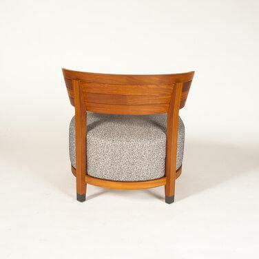 Flexform - Outdoorsessel Thomas Stoff Begonia Gestell Iroko Brüniert - 3
