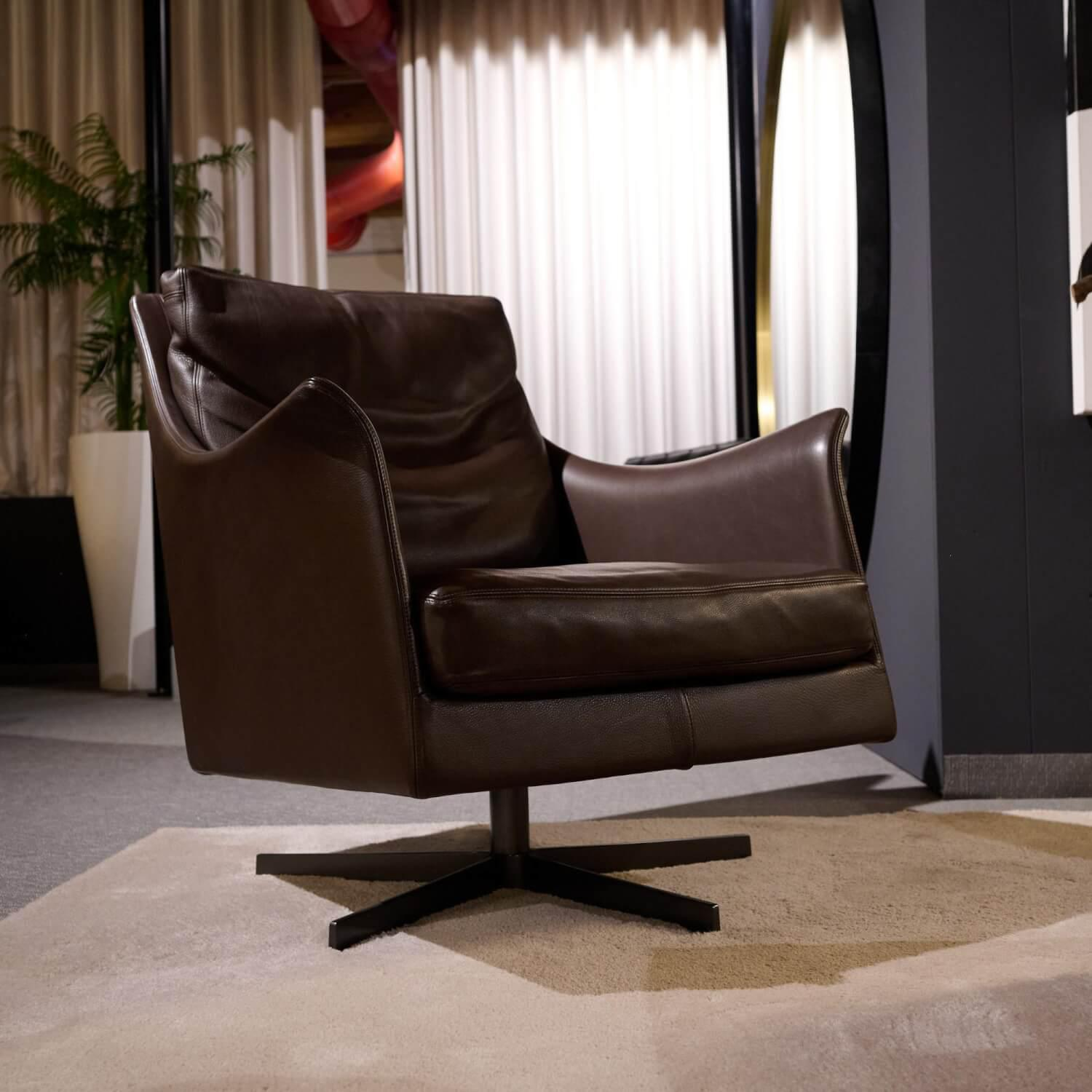 Flexform - Sessel Boss Leder Pelle 2 Braun - 2