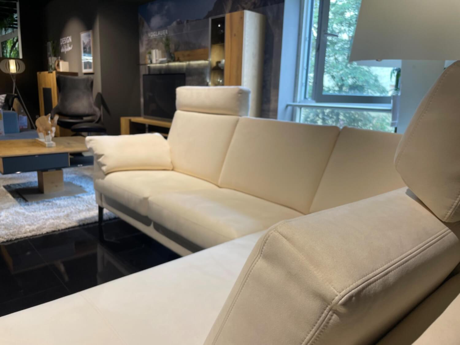 Erpo - Ecksofa Classics CL500 Stoff Prestige 1150 33 1150 Weiß Metallfuß 575 Silber - 6