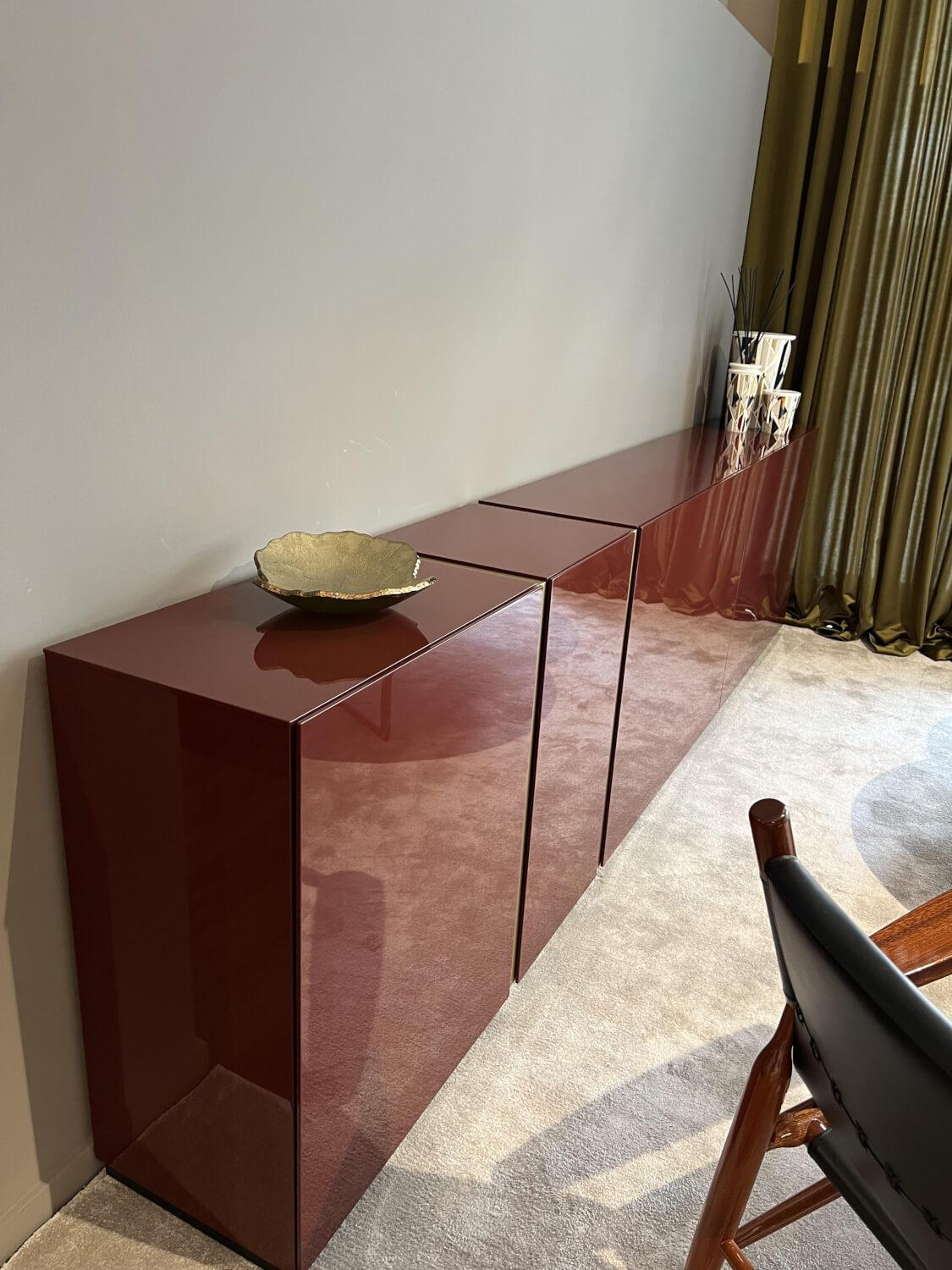 Kettnaker - Sideboard Alea Beere Hochglanz Abdeckplatten Abnehmbar Magnetisch - 4