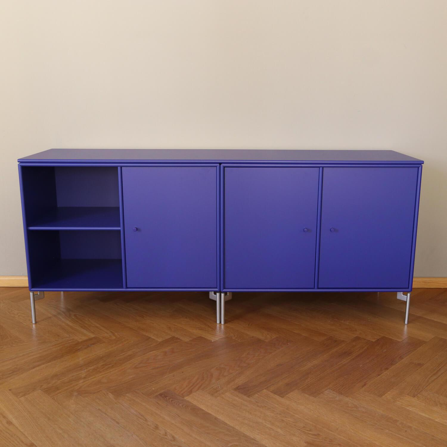 Montana - Sideboard Save Lack 135 Monarch Blau Beine Chrom - 5