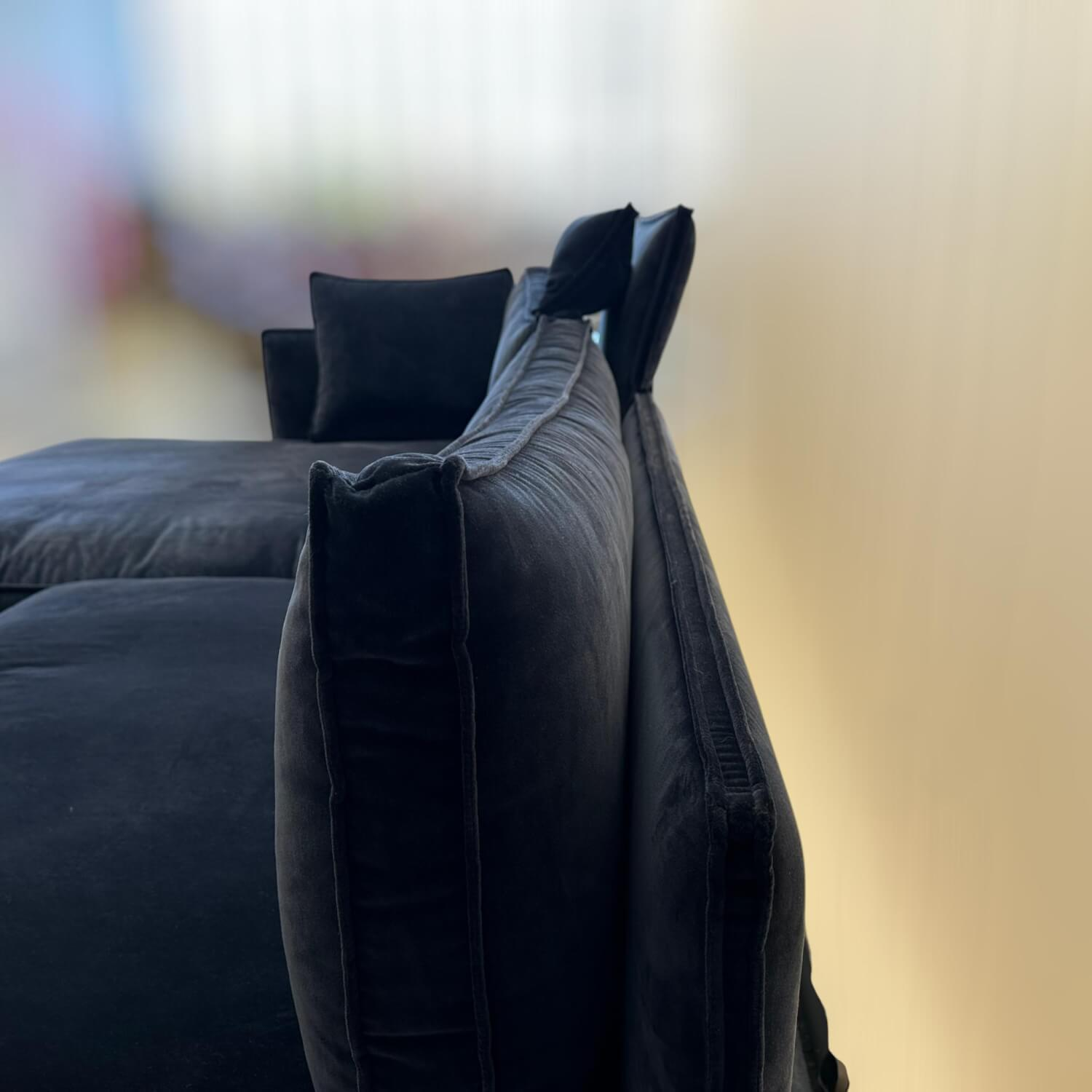 IP Design - Sofa Cube Lounge Stoff City Velvet CA7832/059 Mit Tisch Und Klappbarer Lehne - 10