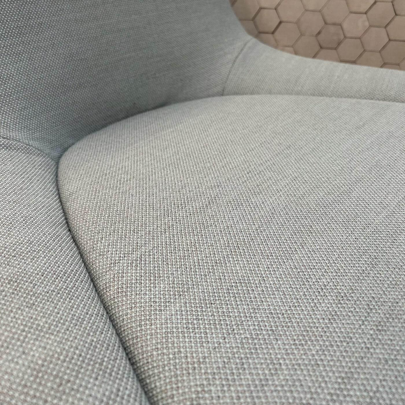 Walter Knoll - Sessel Sheru 346 Stoff Fiord 2 0821 Blau Grau Gestell 4 Fuß Kreuz Bronze Schwarz Matt Pulverbeschichtet - 4