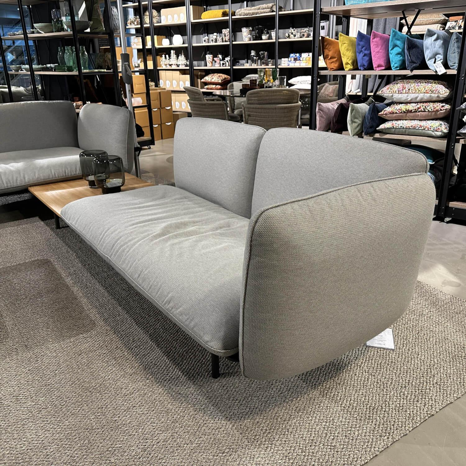 Tribù - Outdoor Lounge Senja Rustic Weave Linen Grau Gestell Aluminium Schwarz Inklusive Teakholz Zwischenablage Und Couchtisch - 2