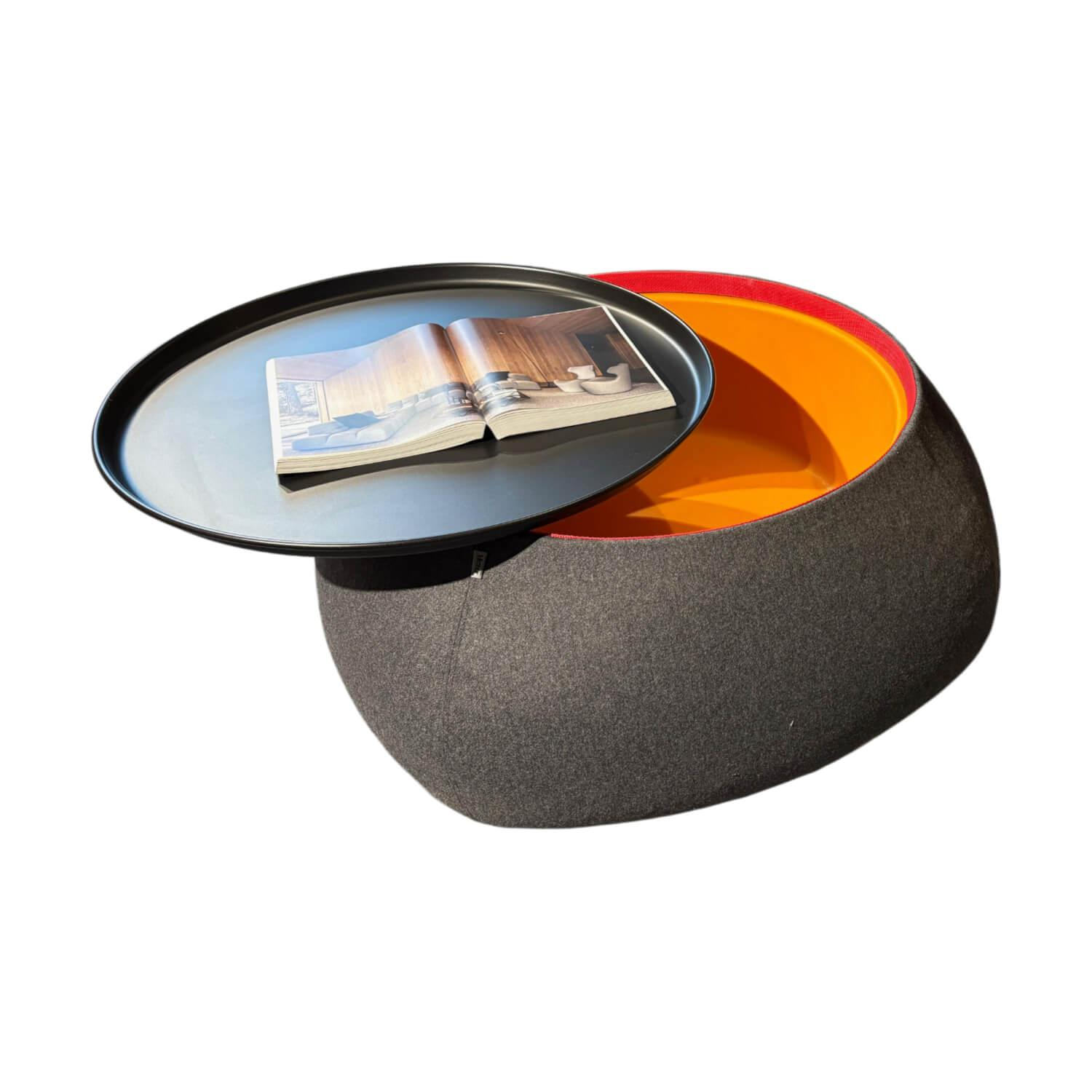 B&B Italia - Couchtisch Fat-Fat FF86 Stoff Serra Dunkelgrau - 1