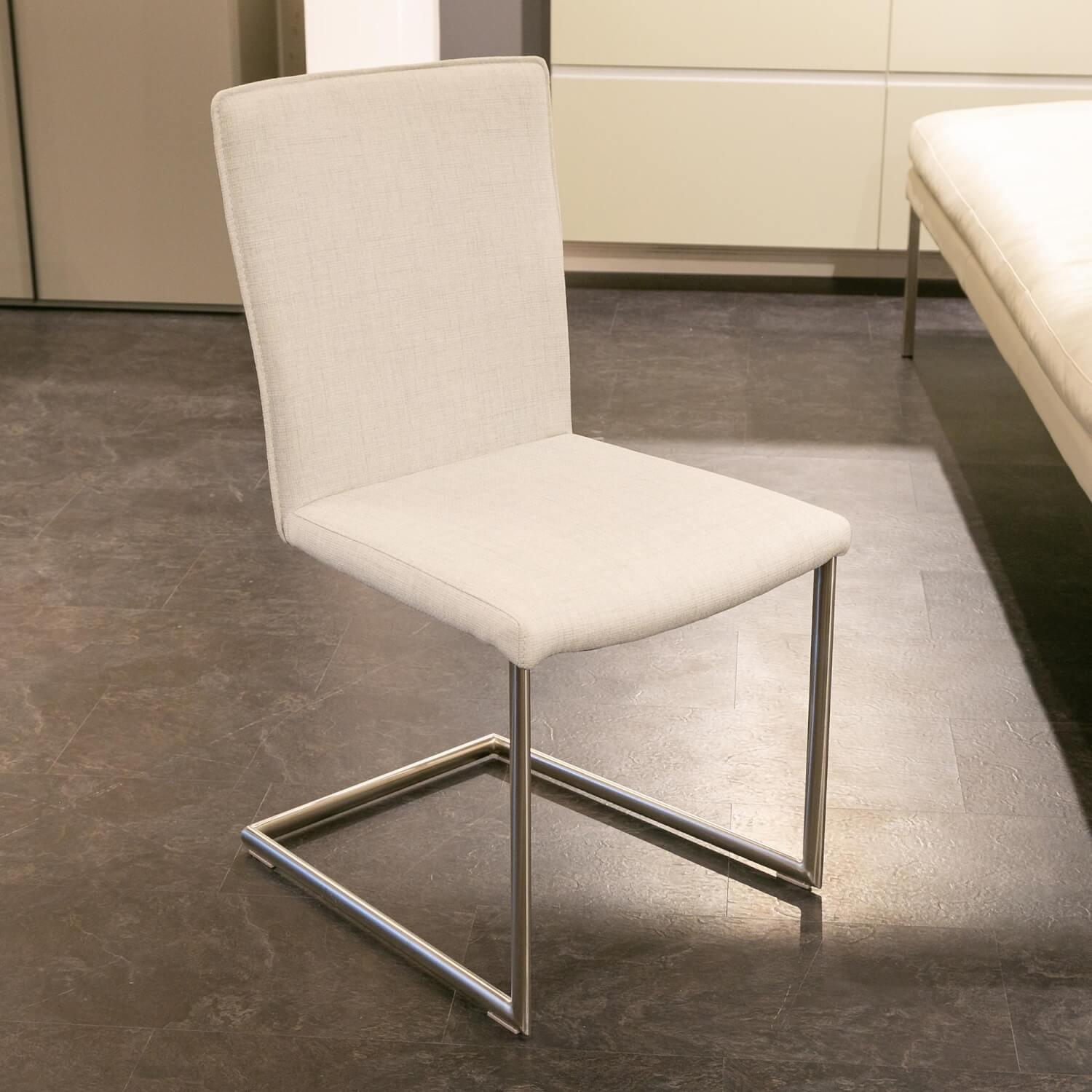 WK Wohnen - Upholstered Bench With Armchair And 3 Chairs Leather Toledo Pearl White Cream - 7