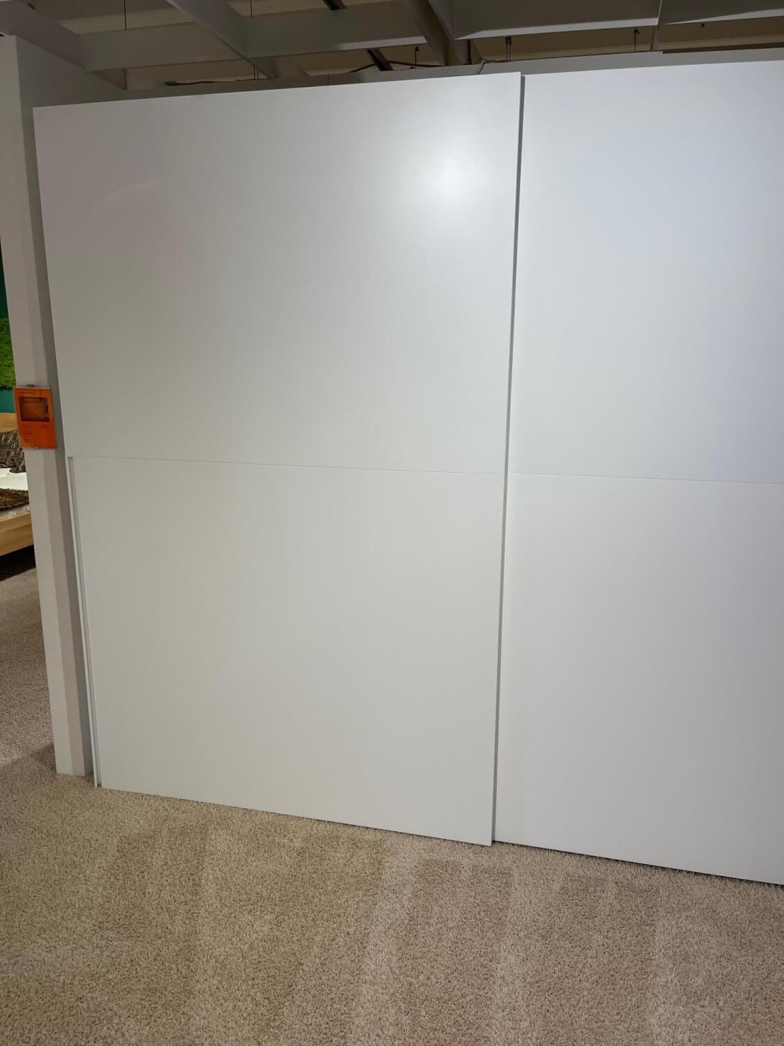 Contur - Schiebetürenschrank 0500 Echtlack Matt Bianco Grau Inklusive Innenbeleuchtung Mit Bewegungssensor - 4