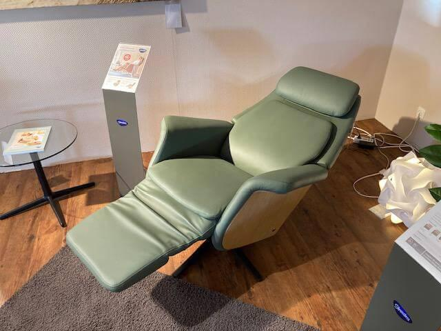 Stressless - Relaxsessel Sam Leder 94 Paloma Fog 37 Grün mit elektrischer Relaxfunktion - 5